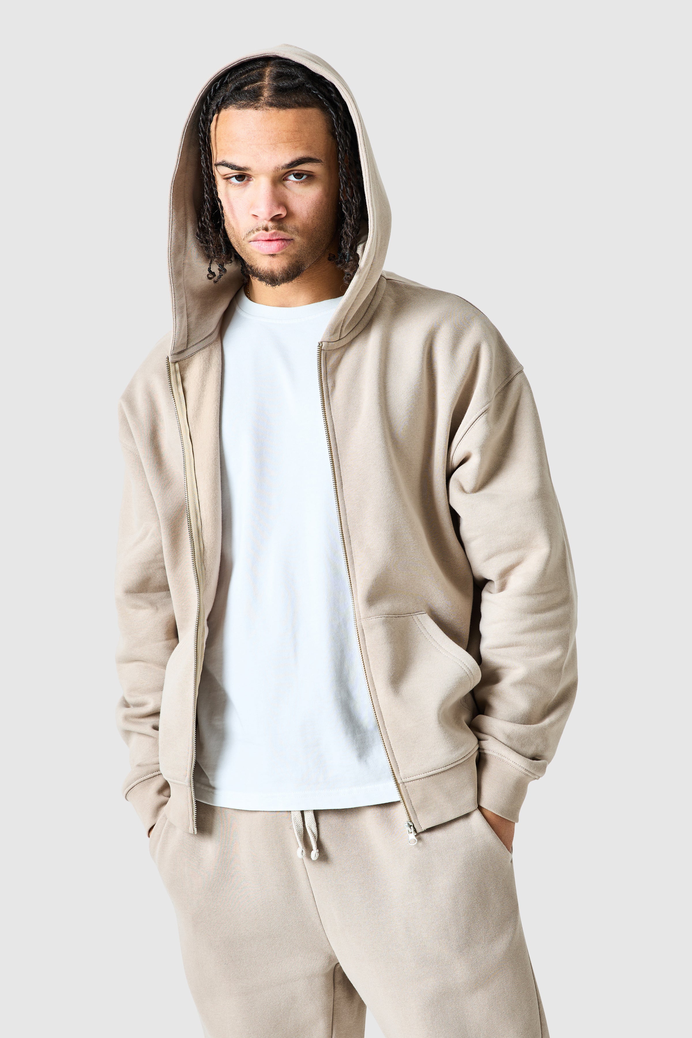 Uniform Zip Hood - Grey Stone - Image 5