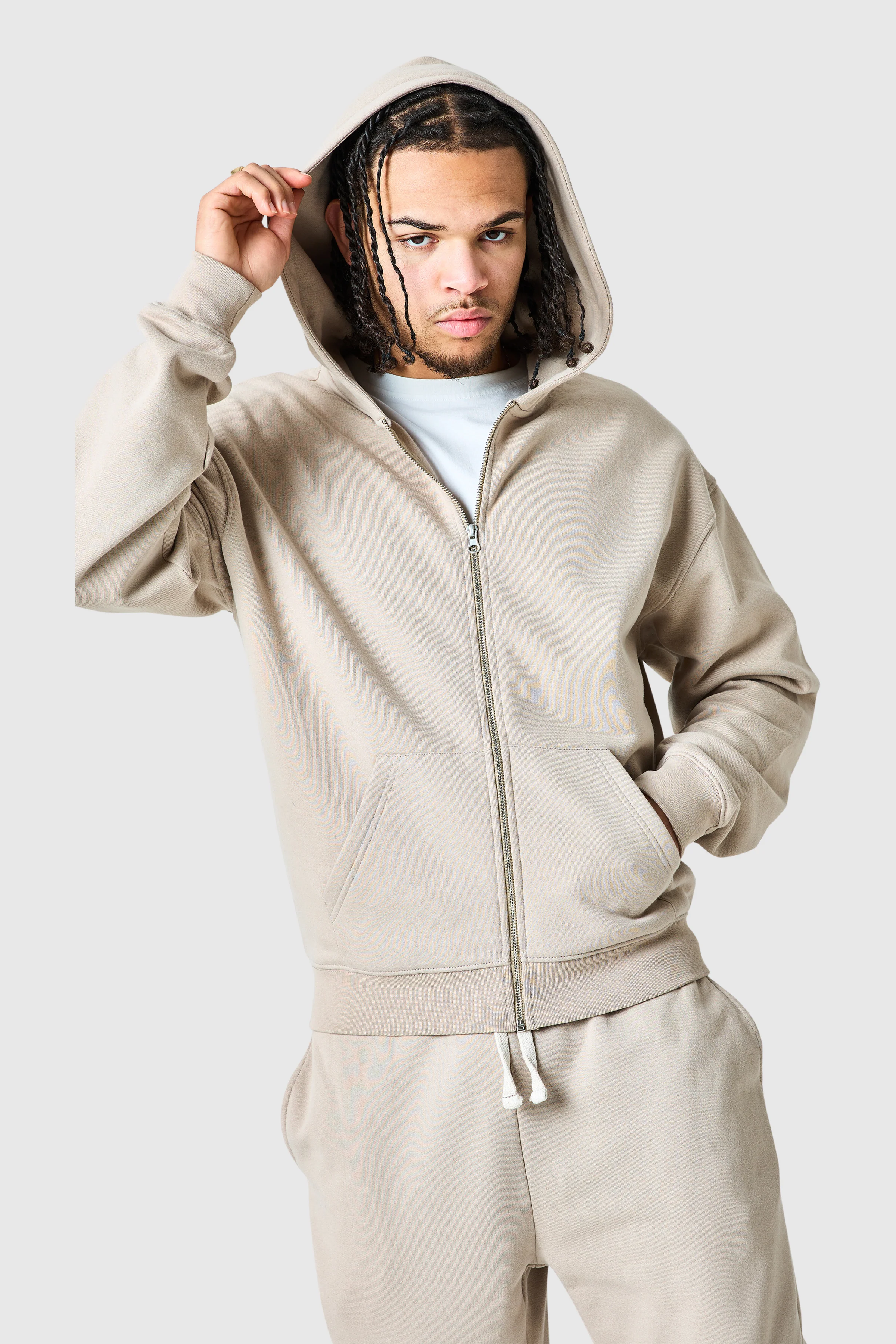 Uniform Zip Hood - Grey Stone - Image 6