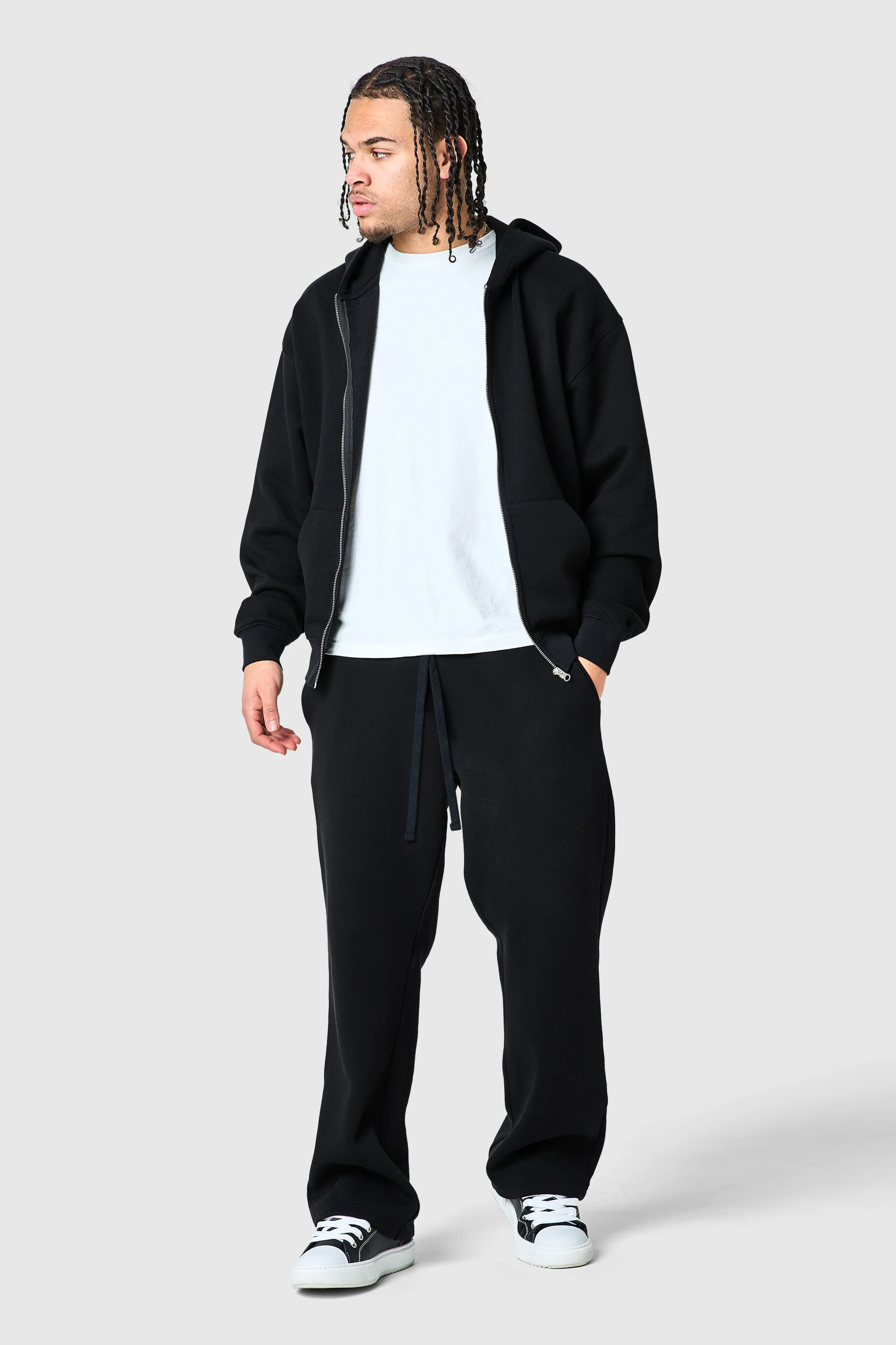 Uniform Zip Tracksuit - Black - Image 10