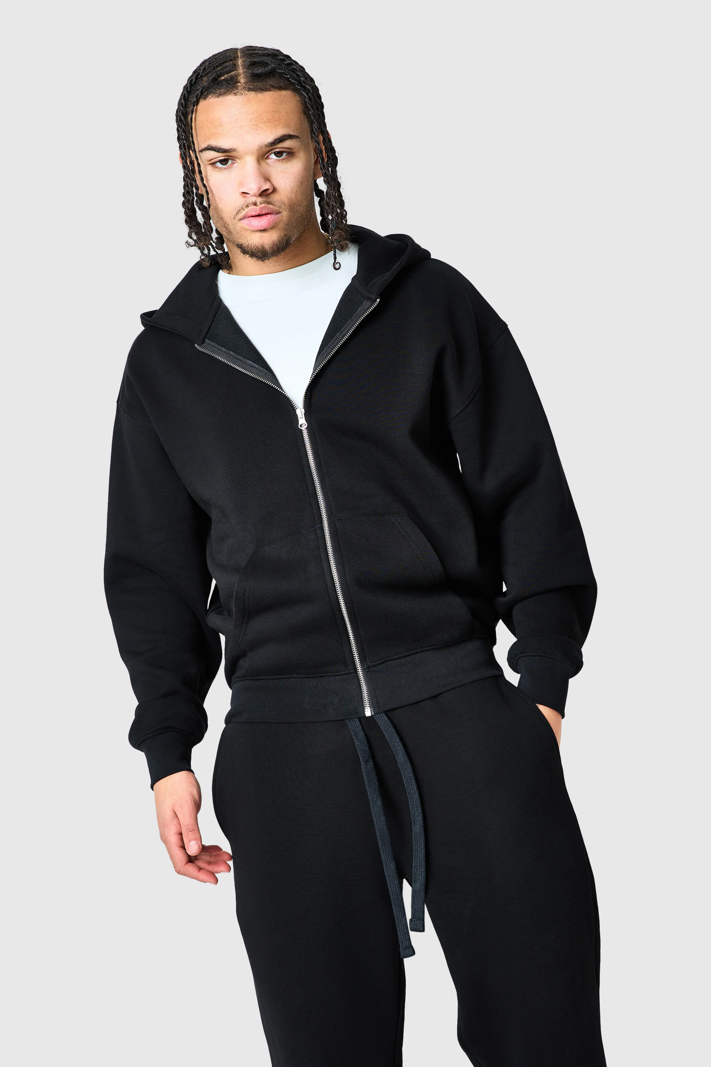 Uniform Zip Tracksuit - Black - Image 12
