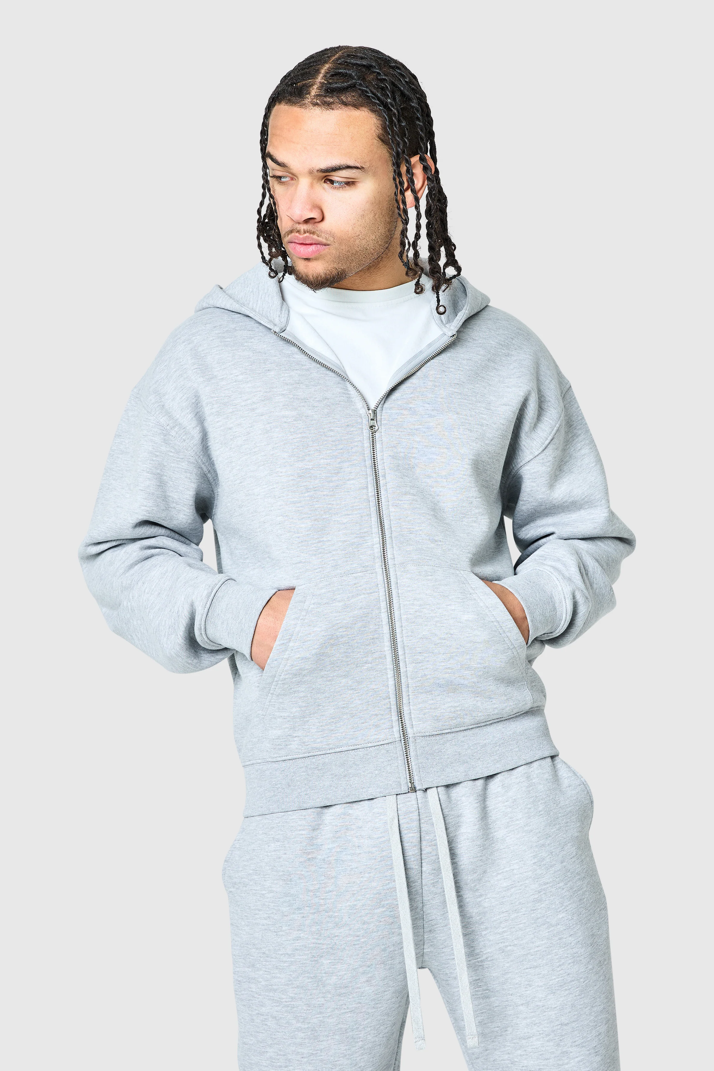 Uniform Zip Tracksuit - Grey - Image 9