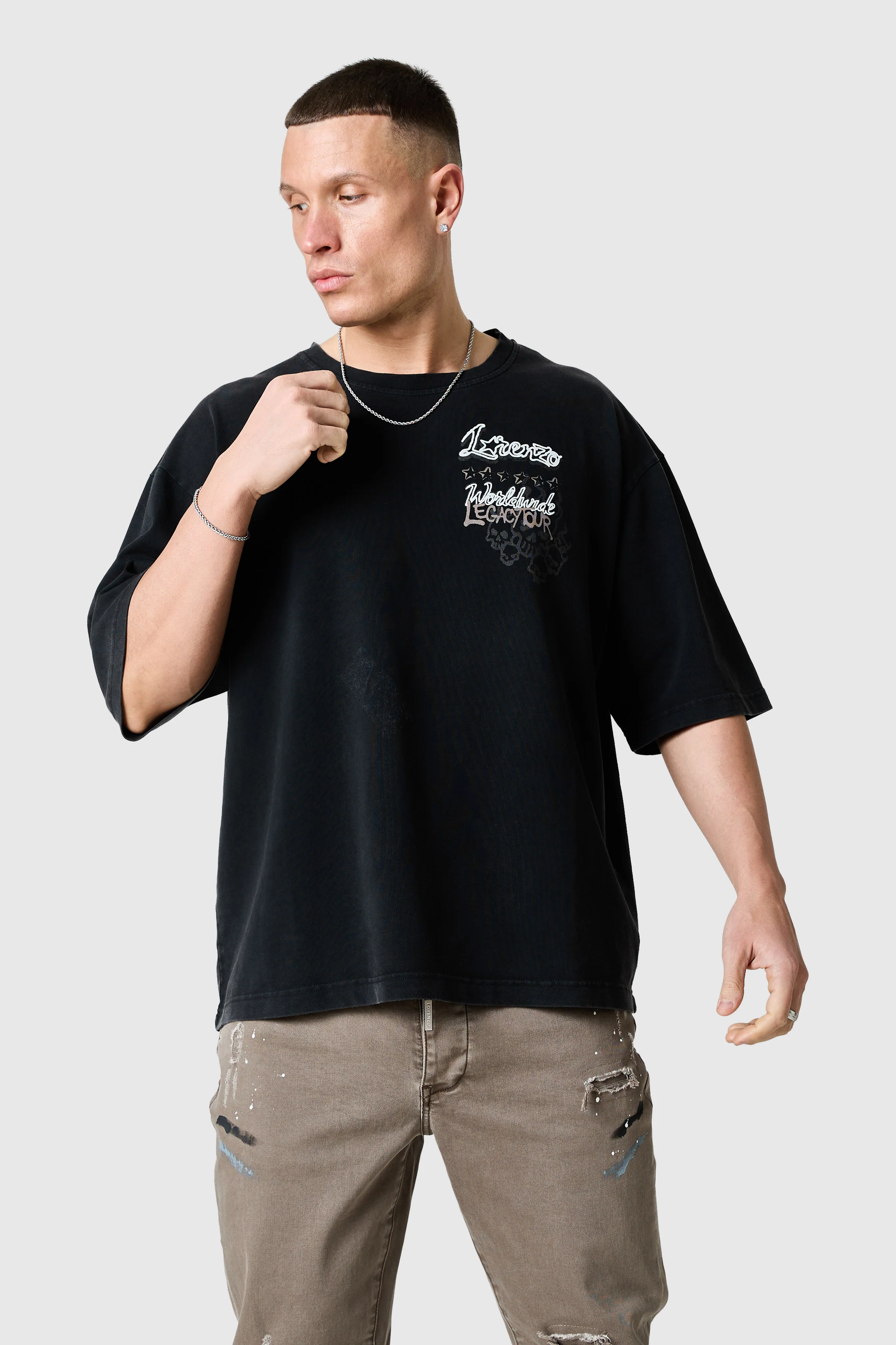 Utopia Tee - Black Acid Wash - Image 3