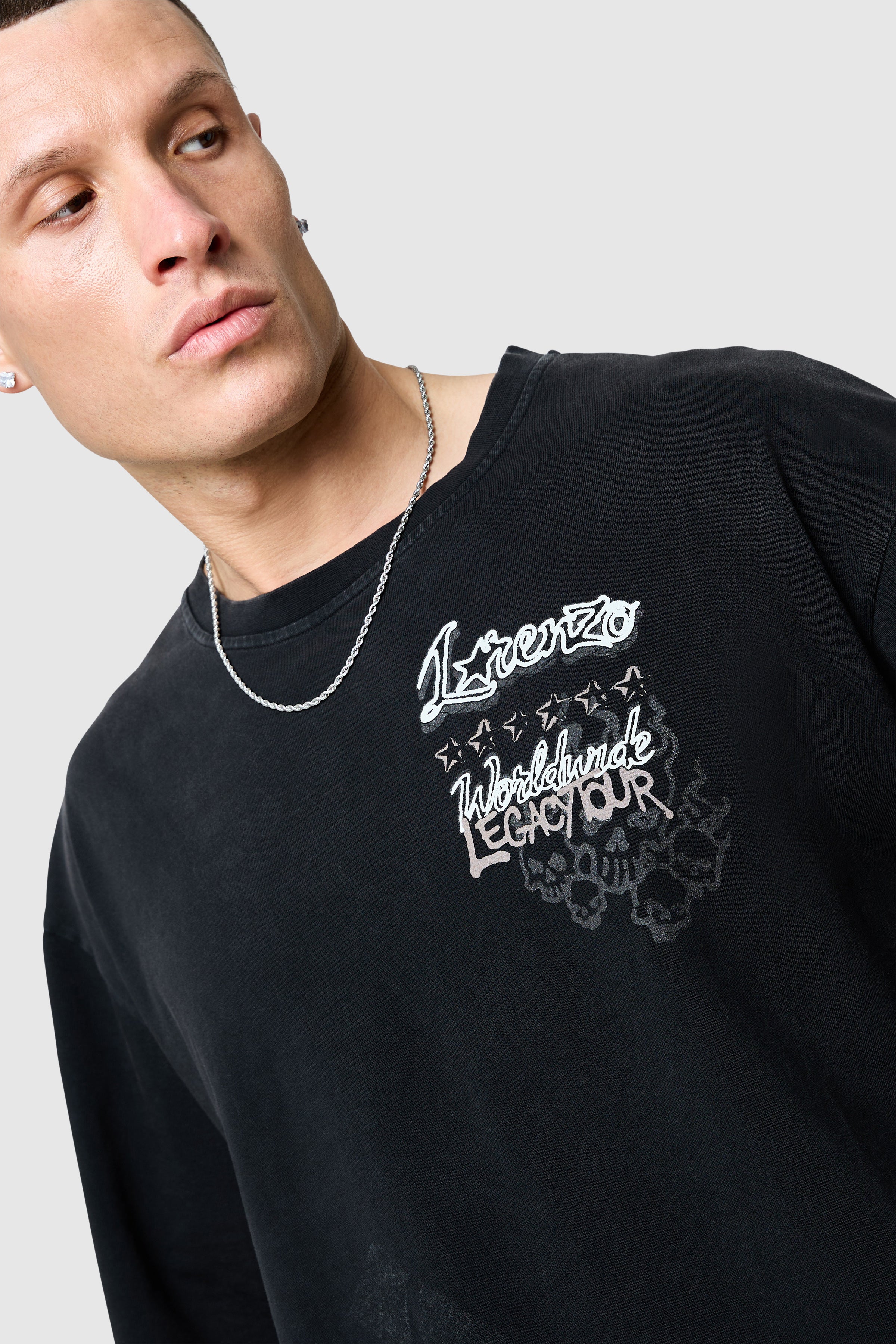 Utopia Tee - Black Acid Wash - Image 4
