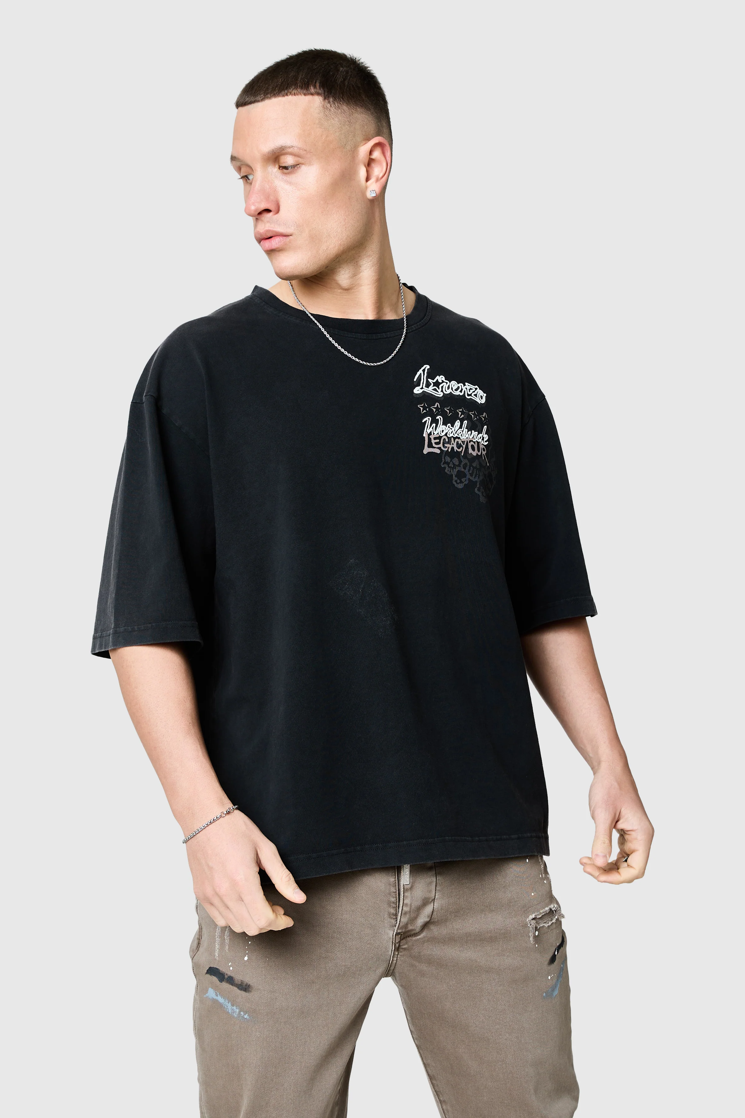 Utopia Tee - Black Acid Wash - Image 6