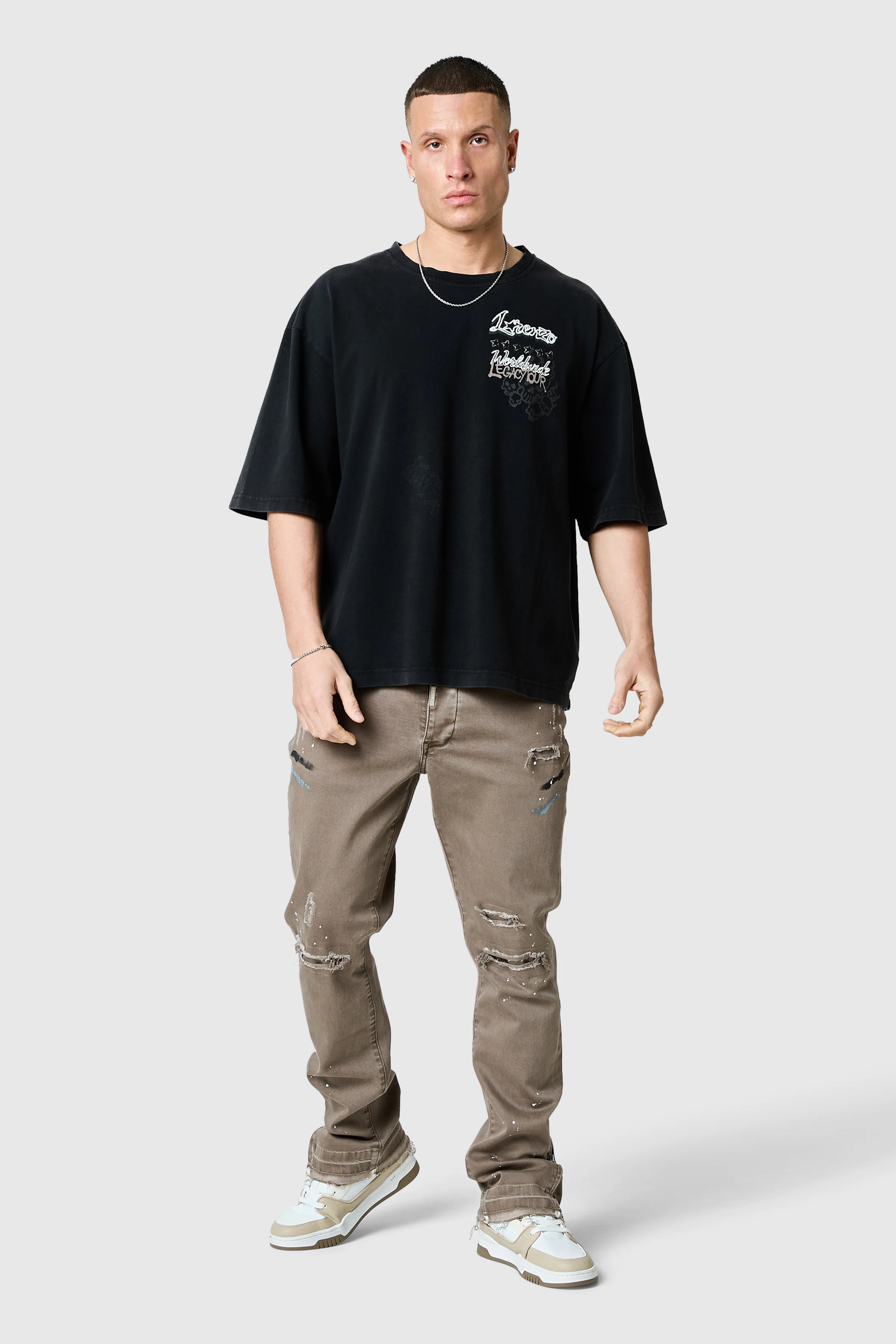 Utopia Tee - Black Acid Wash - Image 7