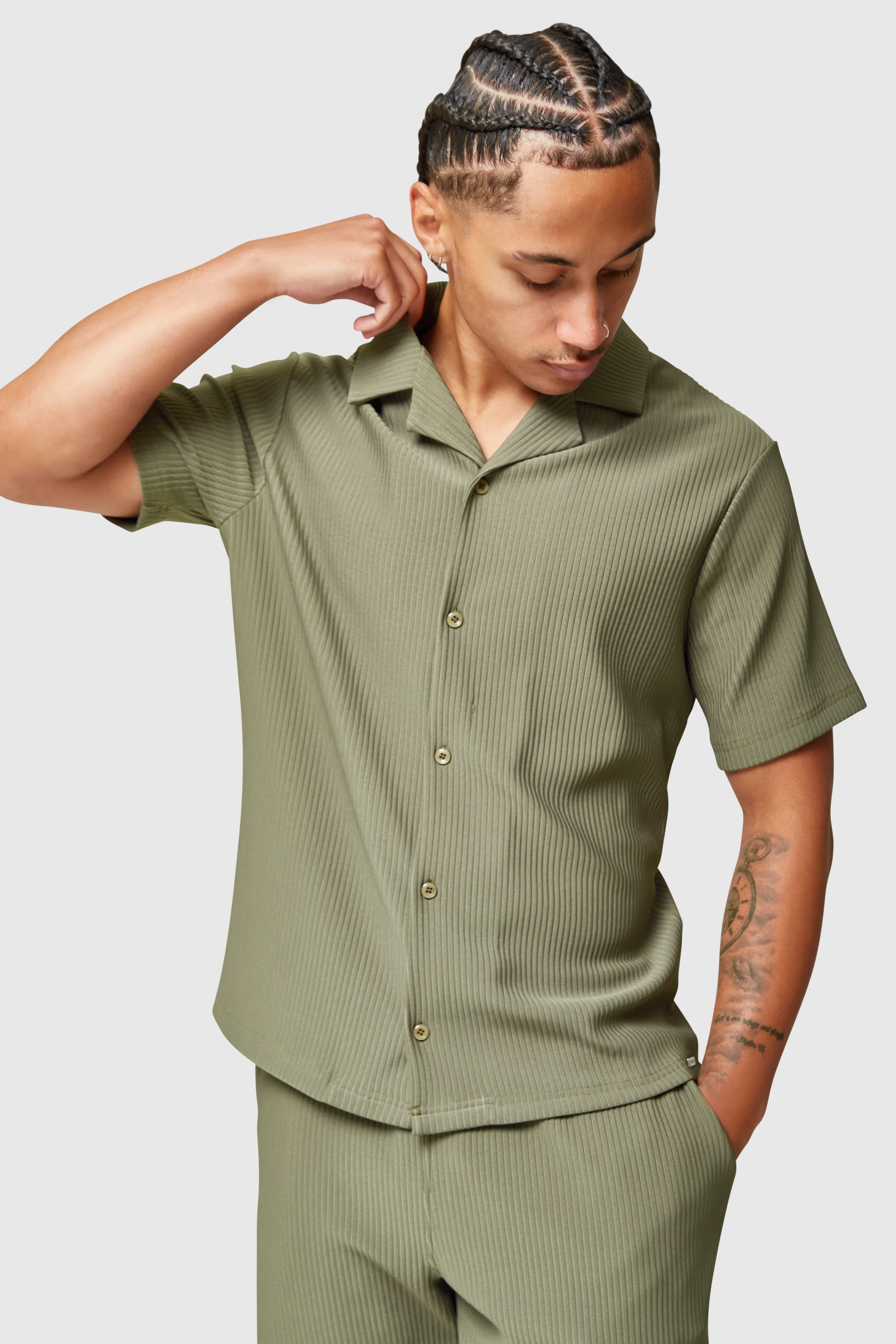 Verona Shirt - Khaki - Image 4