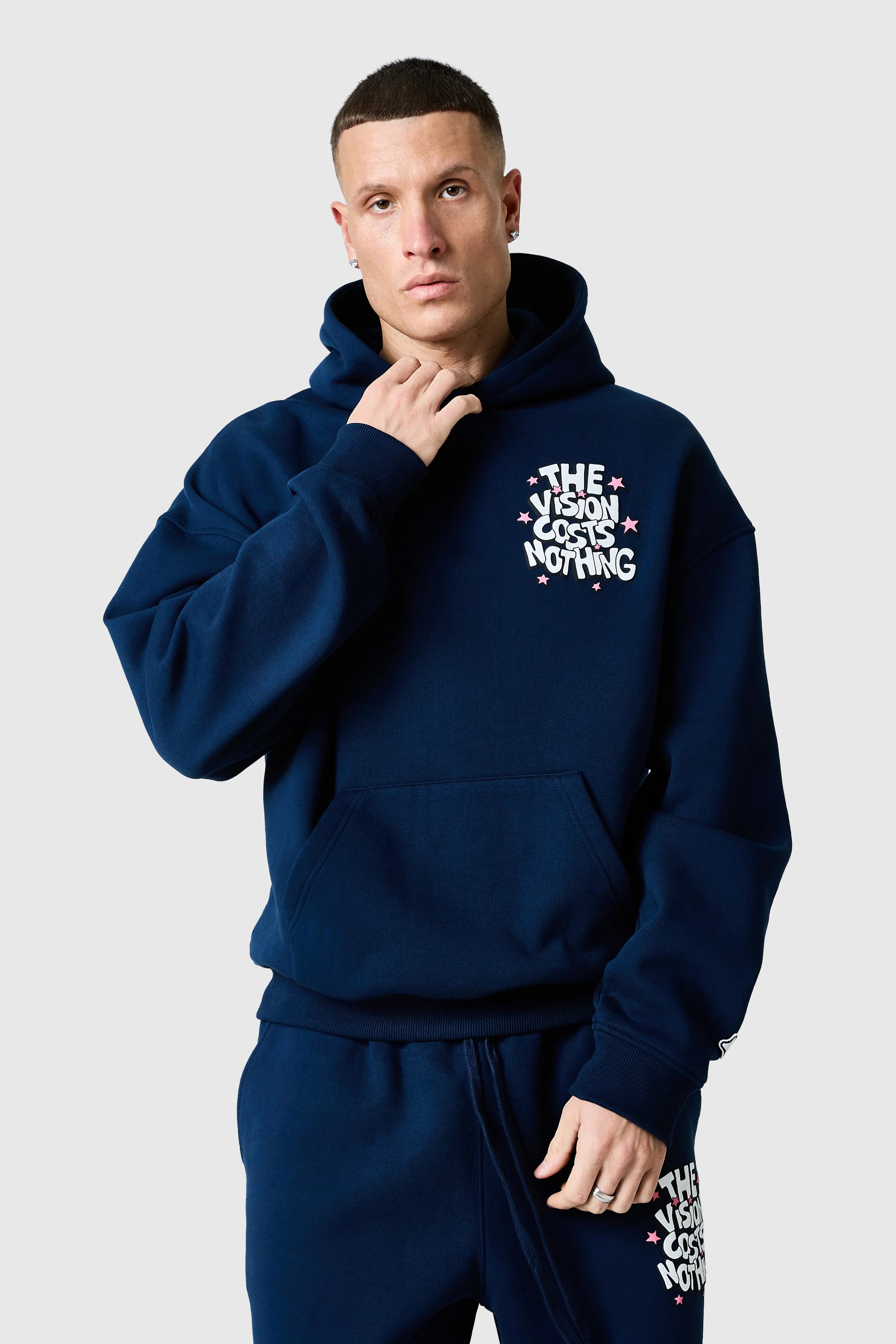 Vision Costs Nothing Hood - Blue - Image 2