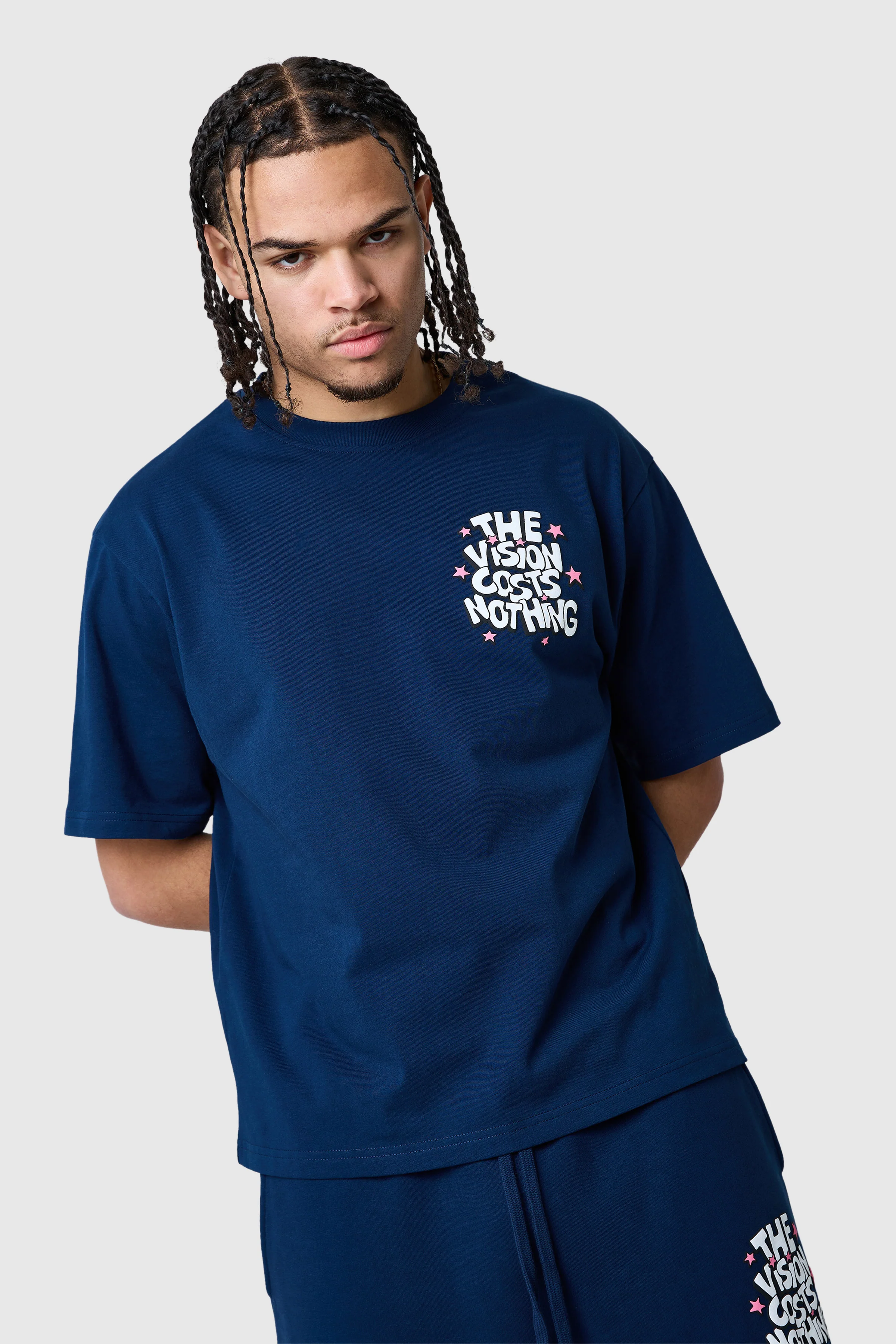 Vision Costs Nothing Tee - Blue - Image 6
