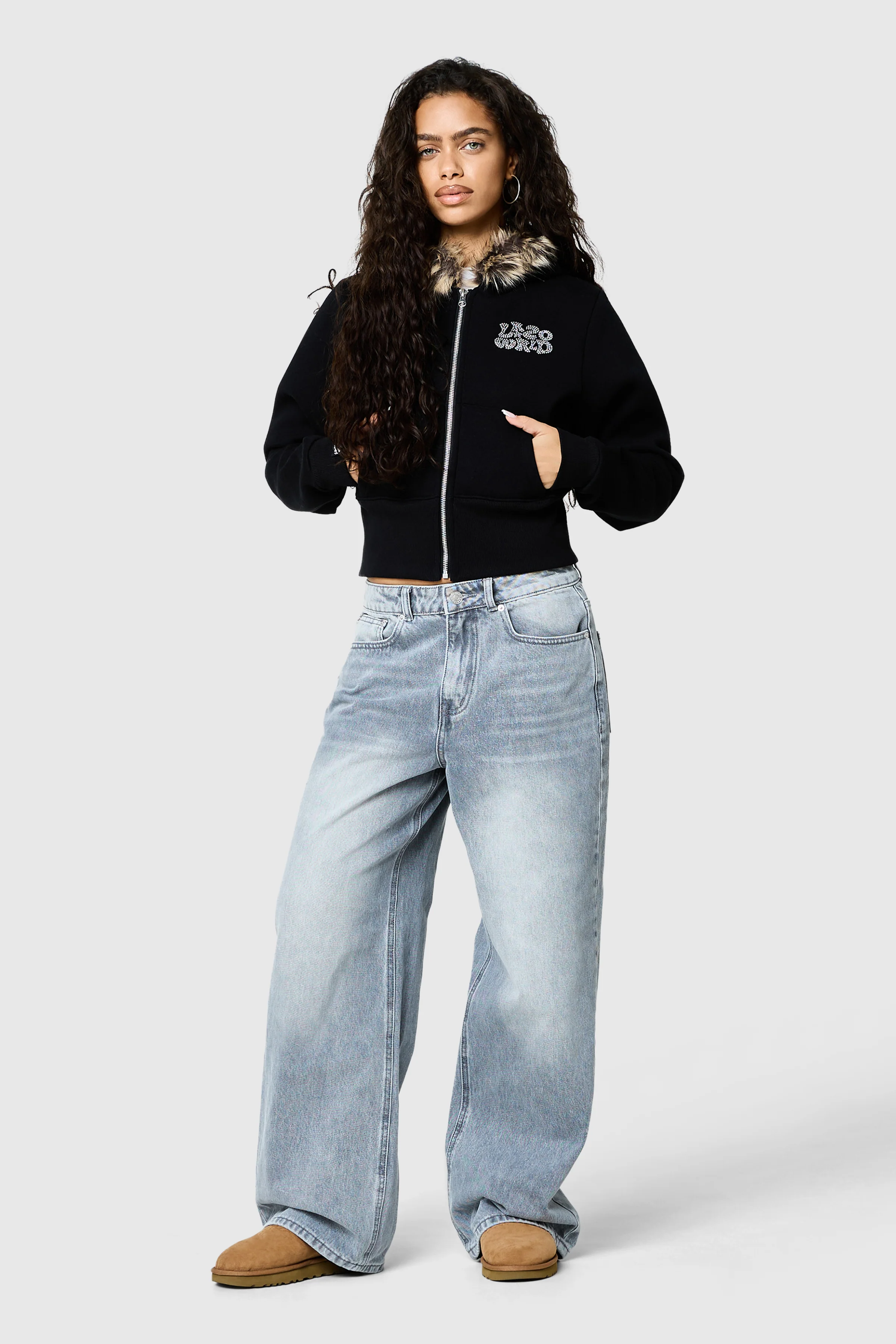 Womens Ashley Jean - Light Grey - Image 7