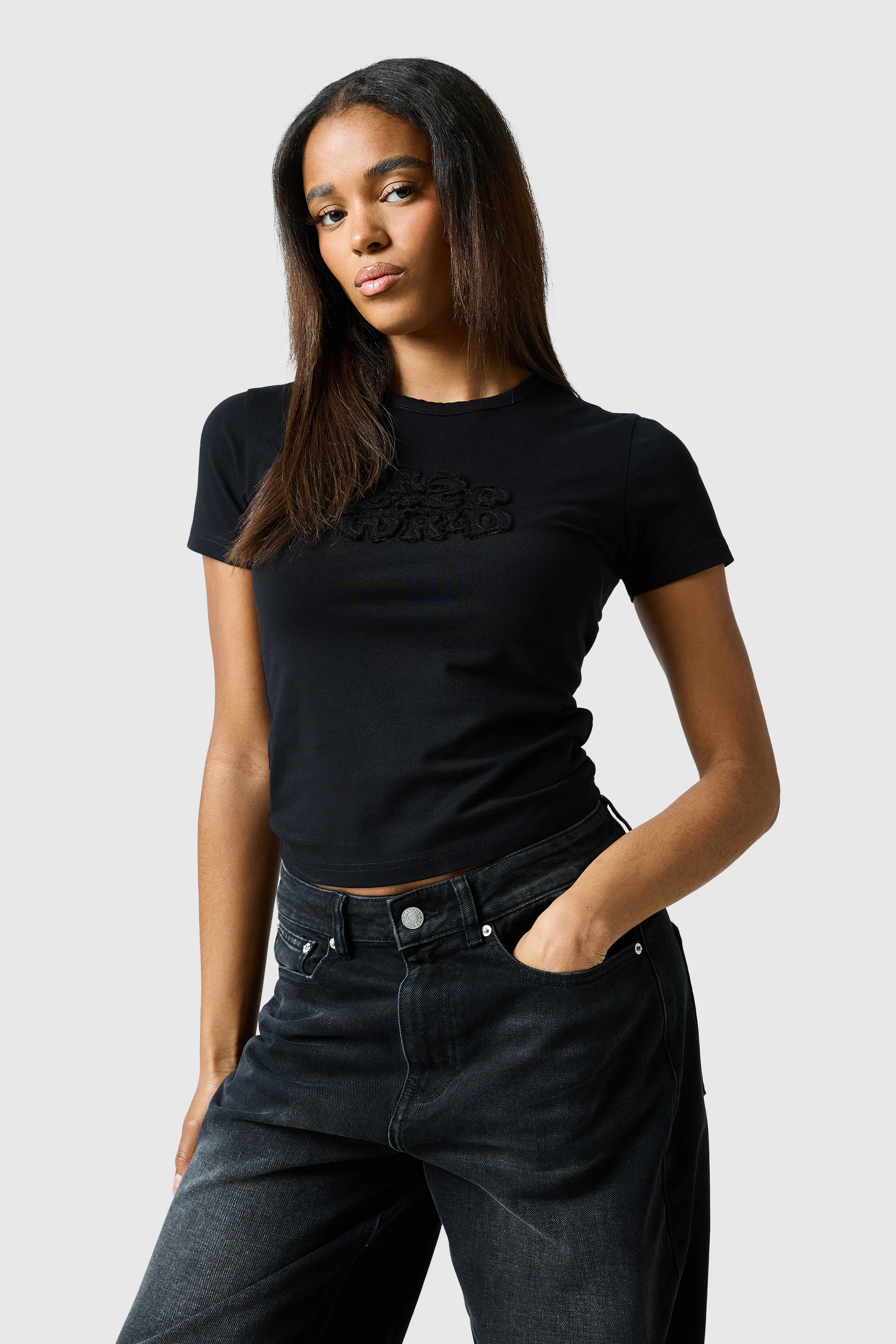 Womens Bella Tee - Black - Image 6
