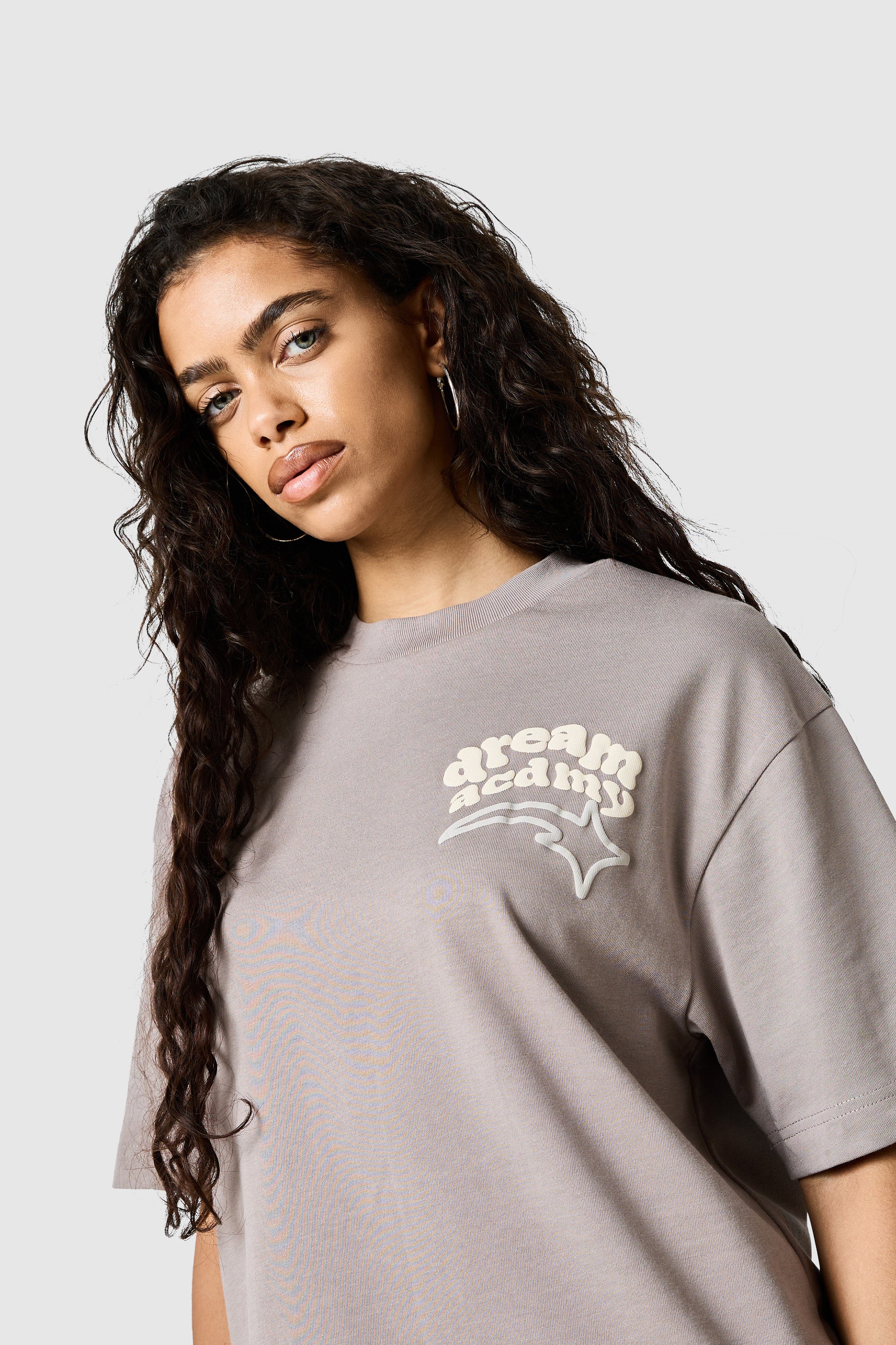 Womens Dream Acdmy Tee - Soft Taupe - Image 4
