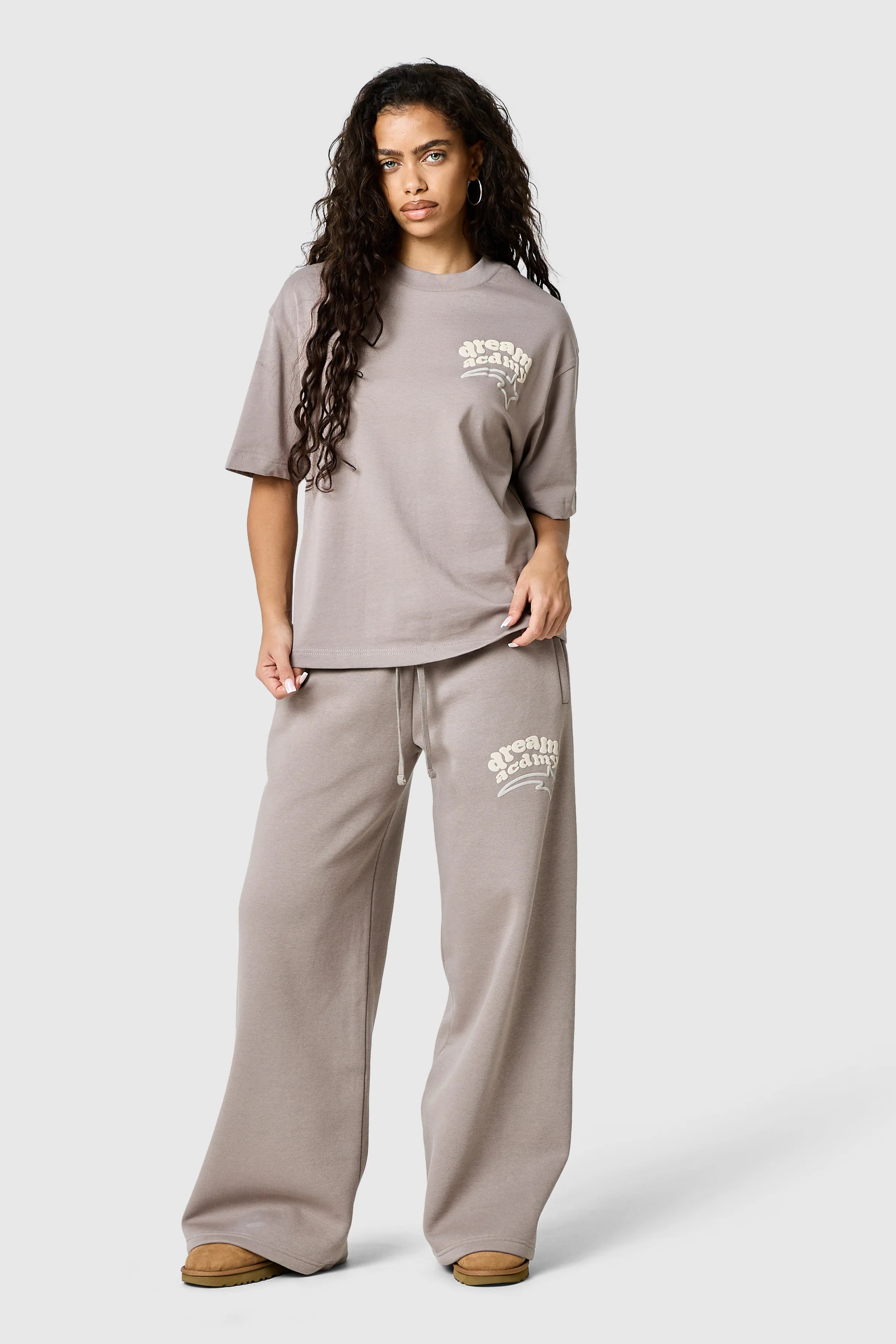 Womens Dream Acdmy Tee - Soft Taupe - Image 6