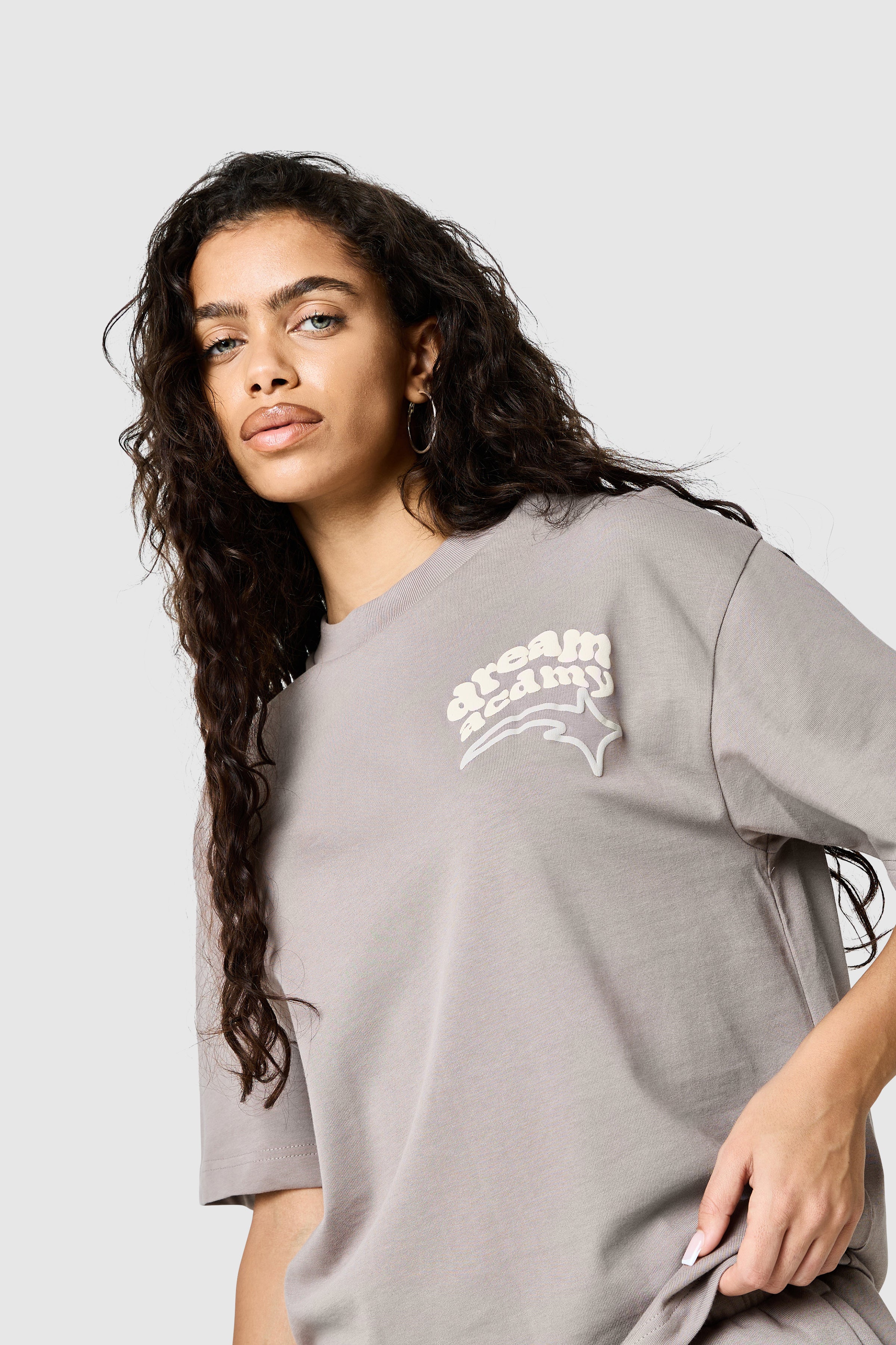 Womens Dream Acdmy Tee - Soft Taupe - Image 7