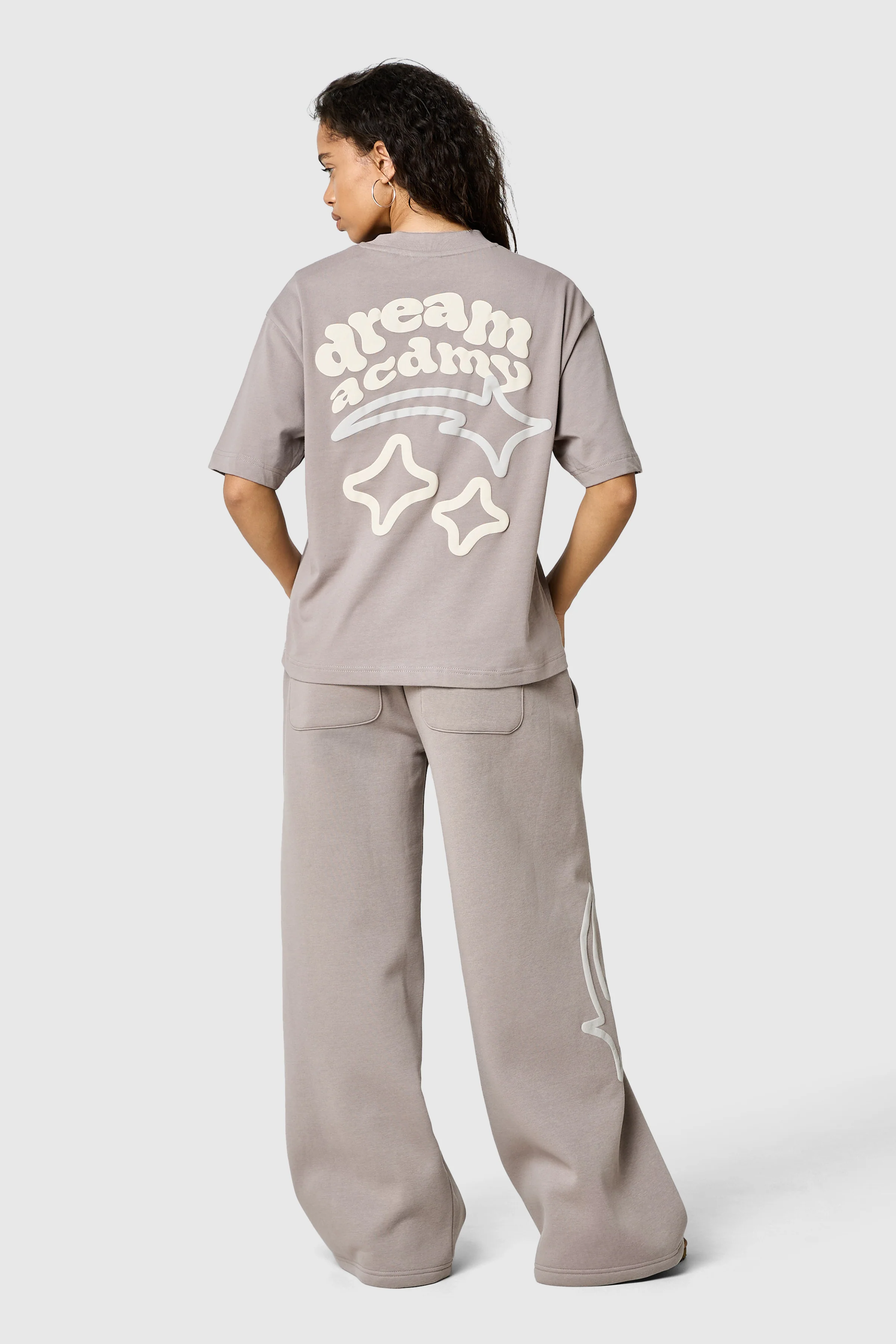 Womens Dream Acdmy Tee - Soft Taupe - Image 9