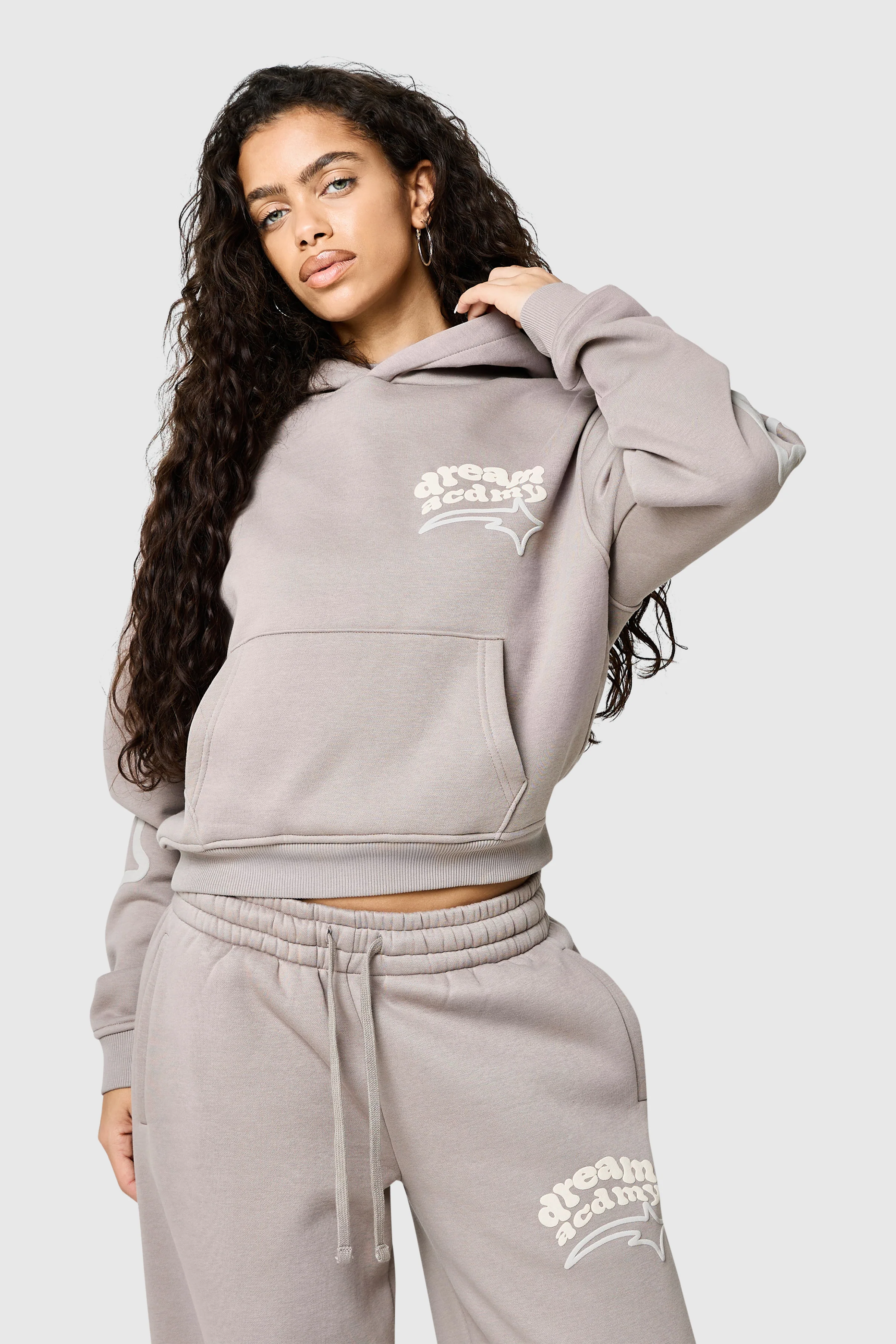 Womens Dream Acdmy Tracksuit - Soft Taupe - Image 10