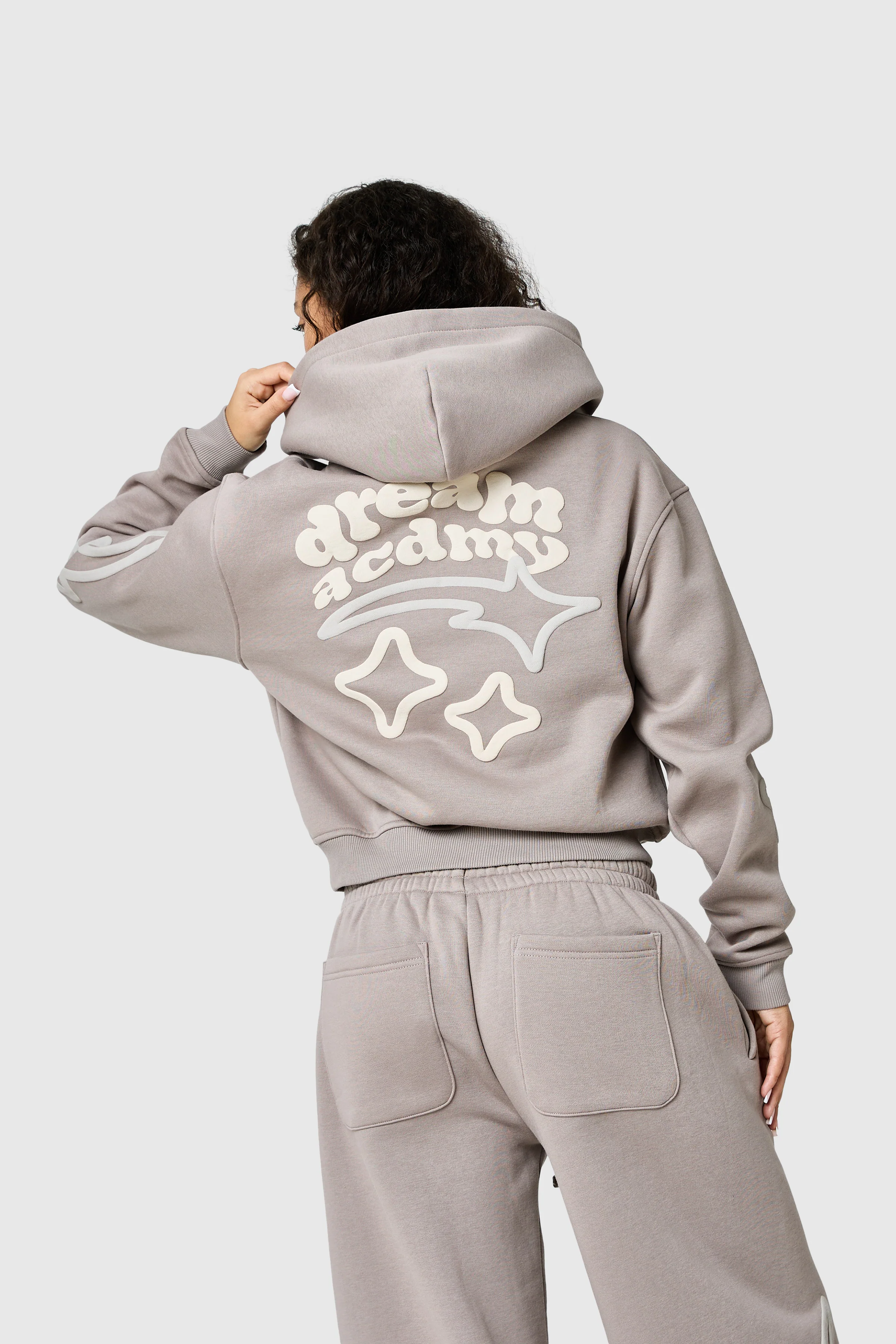 Womens Dream Acdmy Tracksuit - Soft Taupe - Image 11