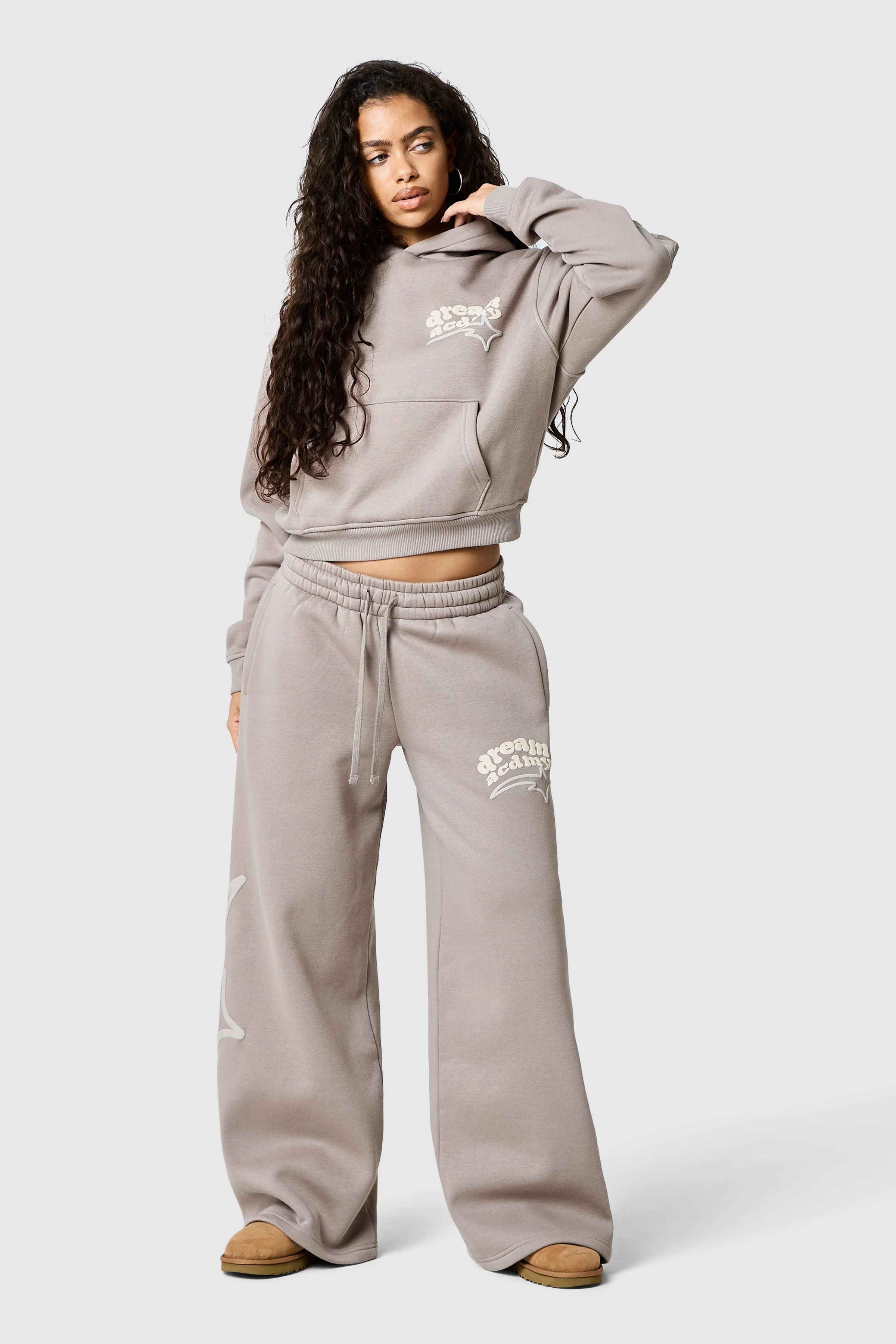 Womens Dream Acdmy Tracksuit - Soft Taupe - Image 9