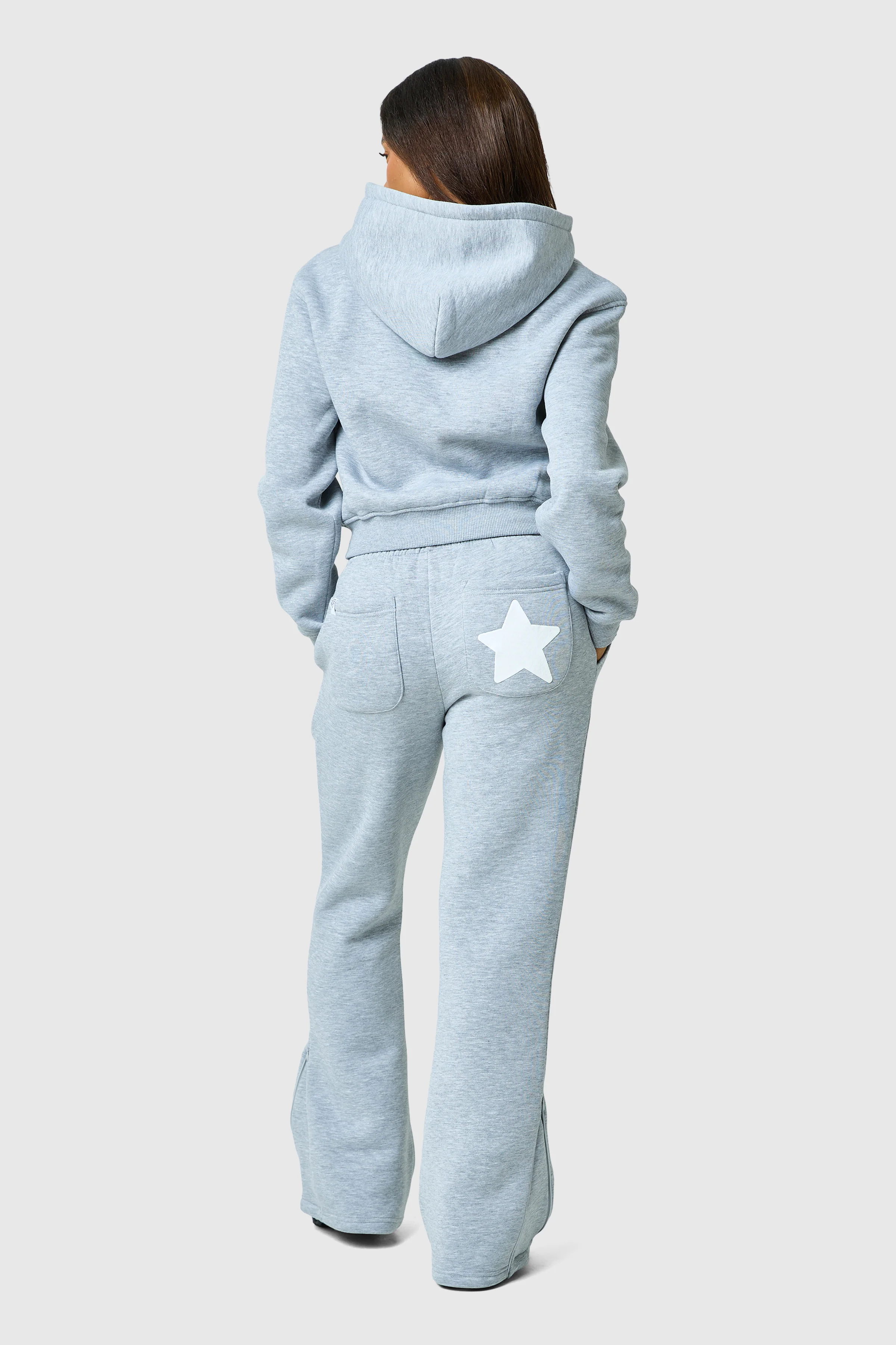 Womens Luna Tracksuit - Grey Marl - Image 10