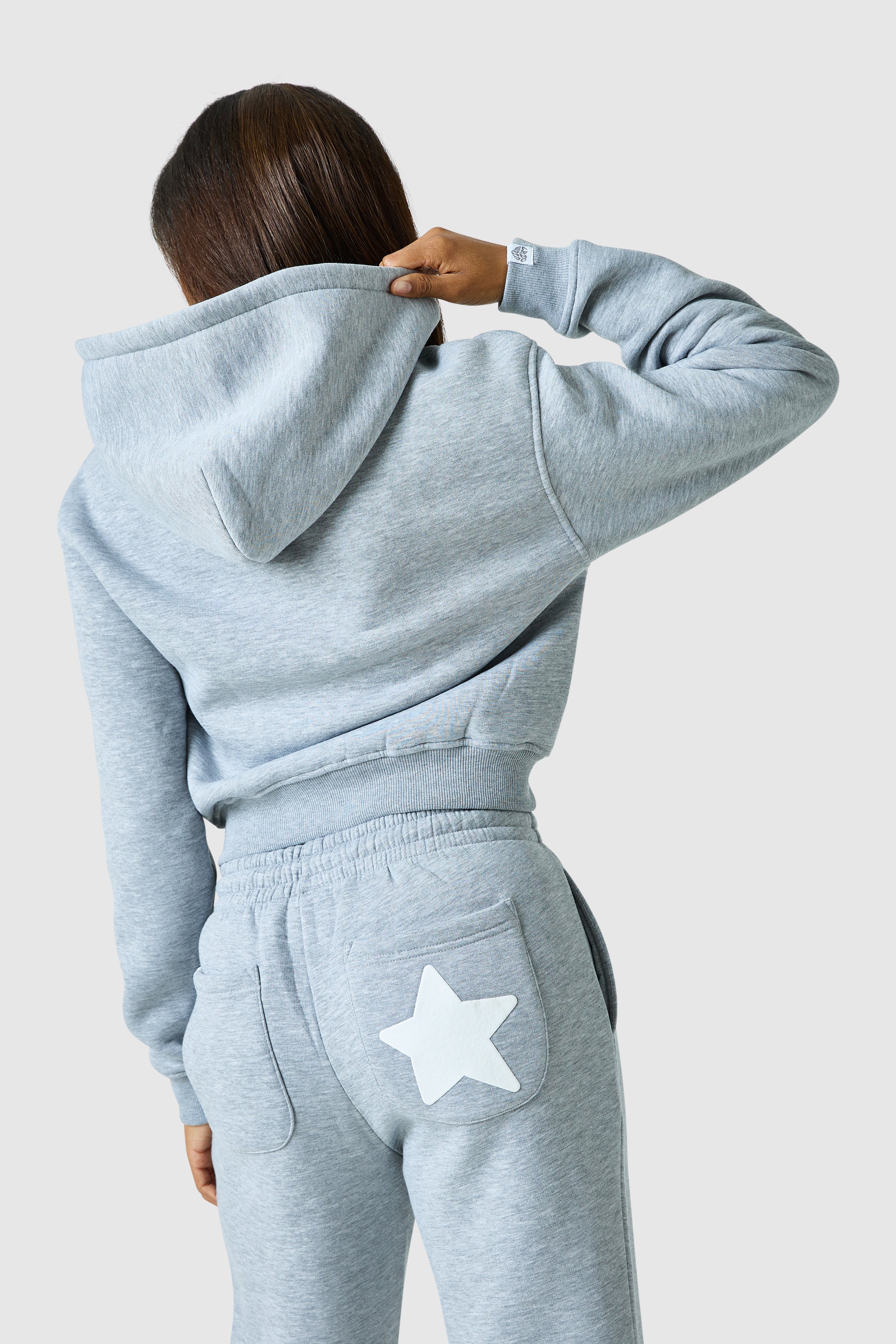 Womens Luna Tracksuit - Grey Marl - Image 4