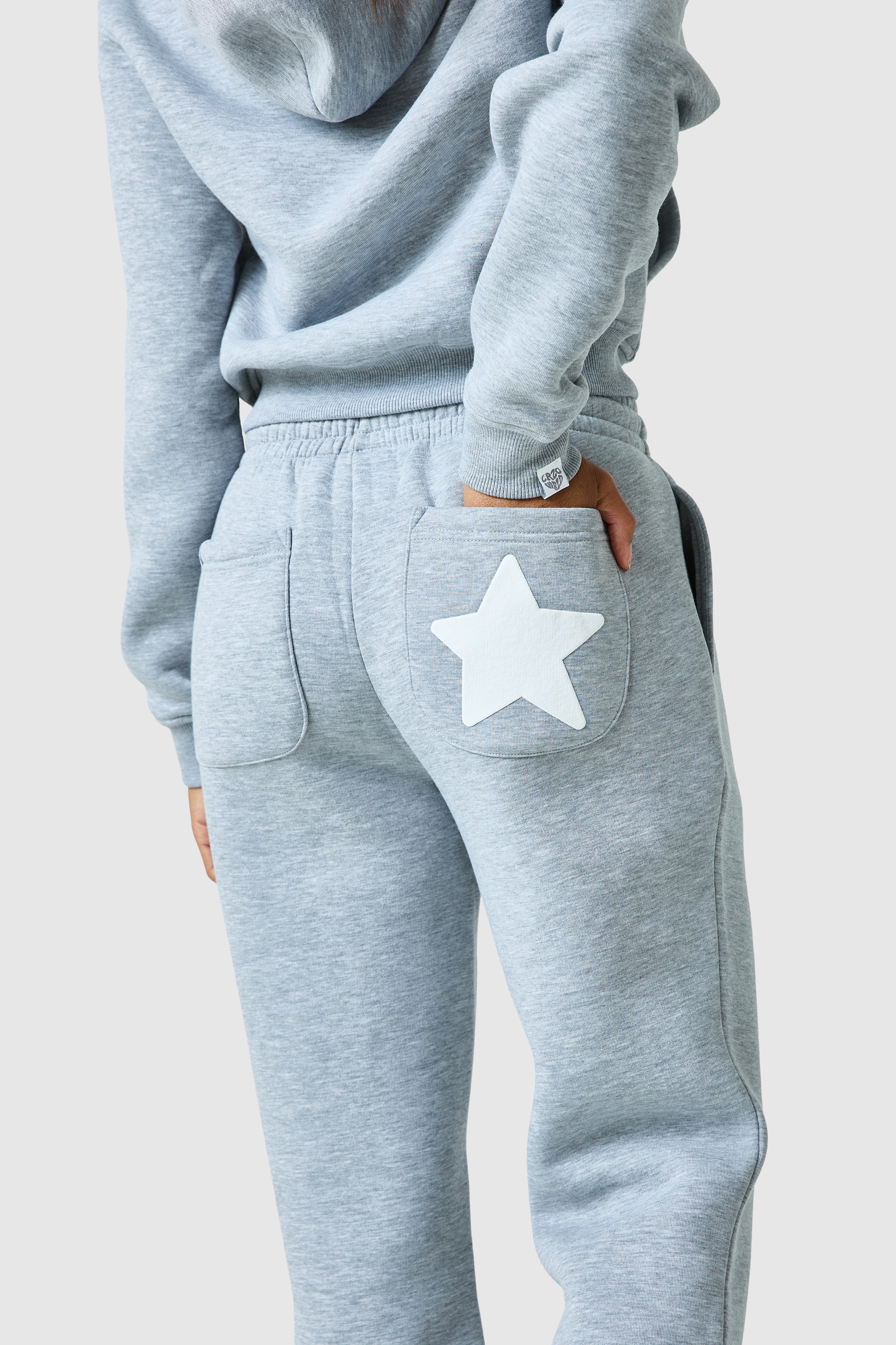 Womens Luna Tracksuit - Grey Marl - Image 6