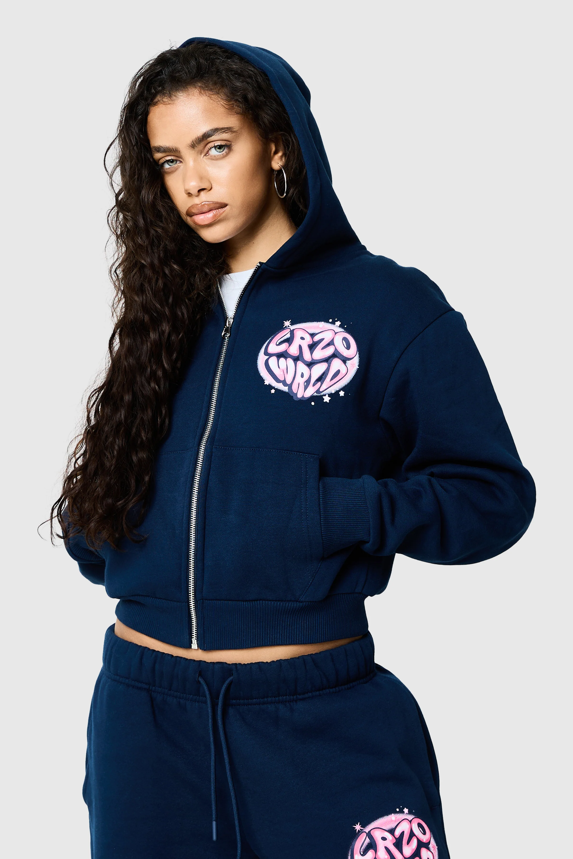 Womens Nova Hood - Ebony Blue - Image 8