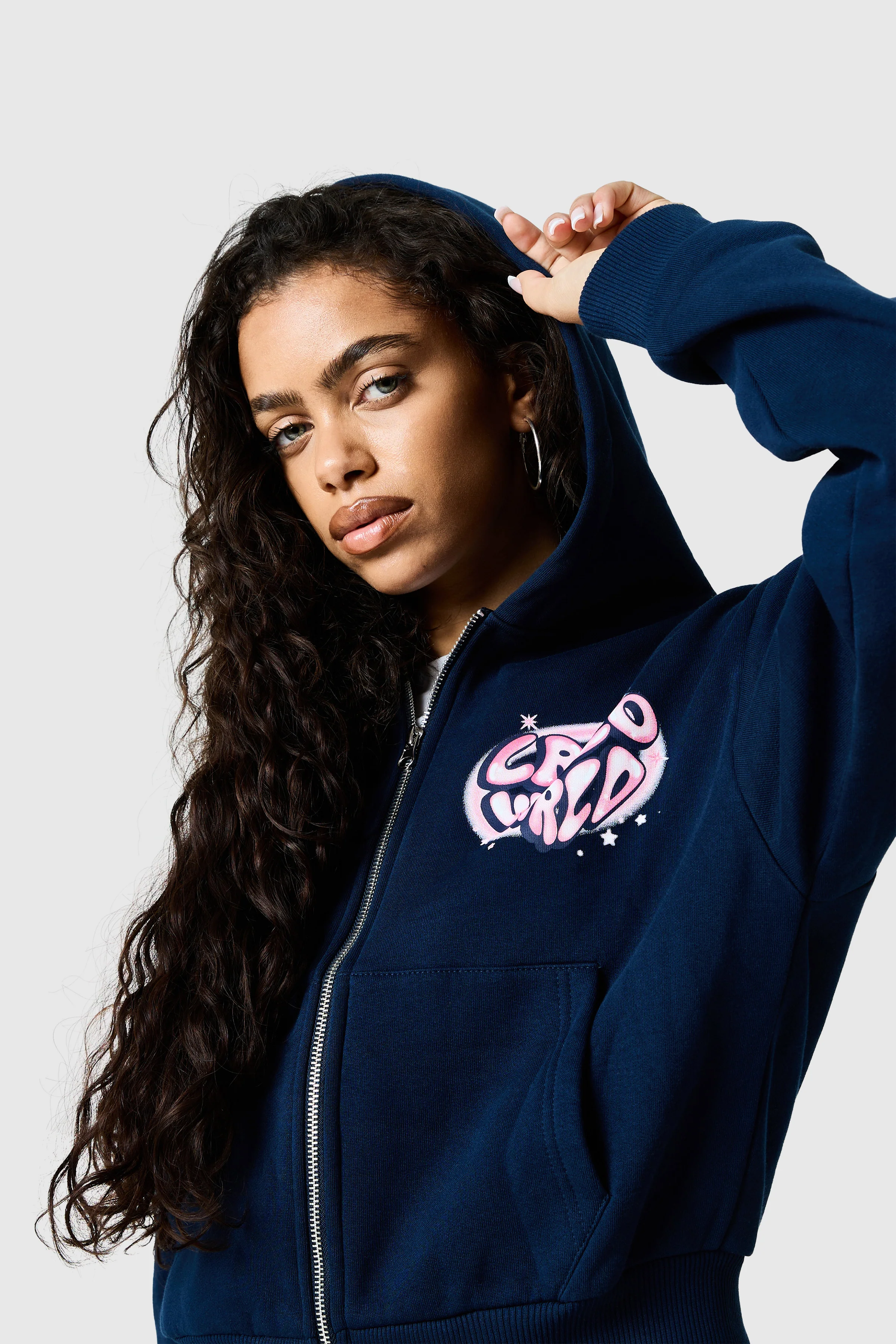 Womens Nova Hood - Ebony Blue - Image 9