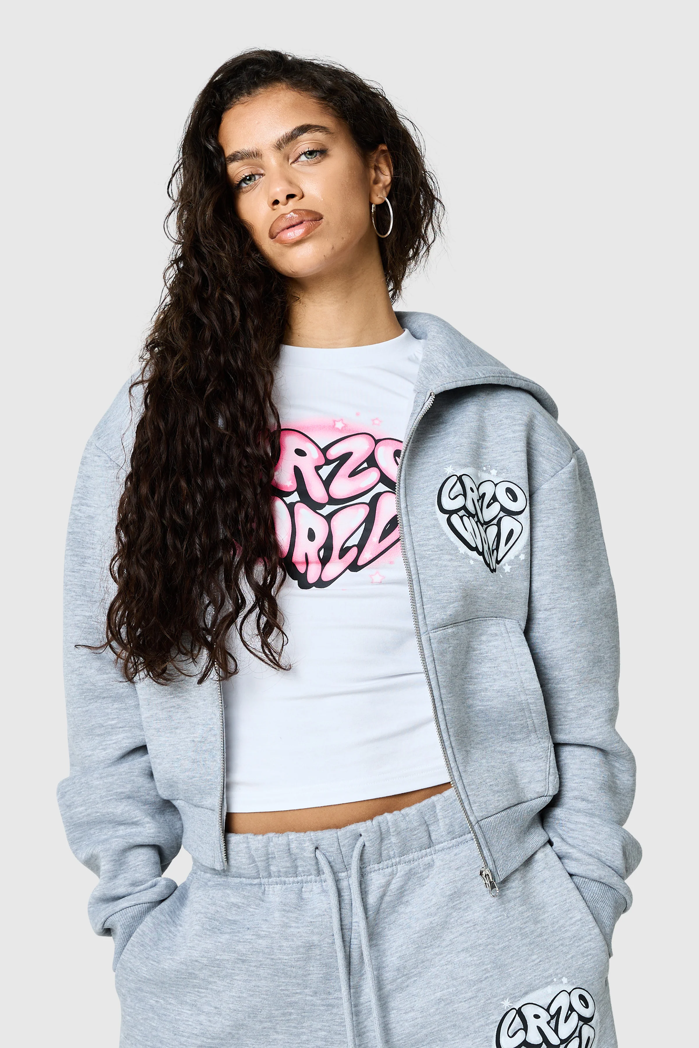 Womens Nova Hood - Grey Marl - Image 5