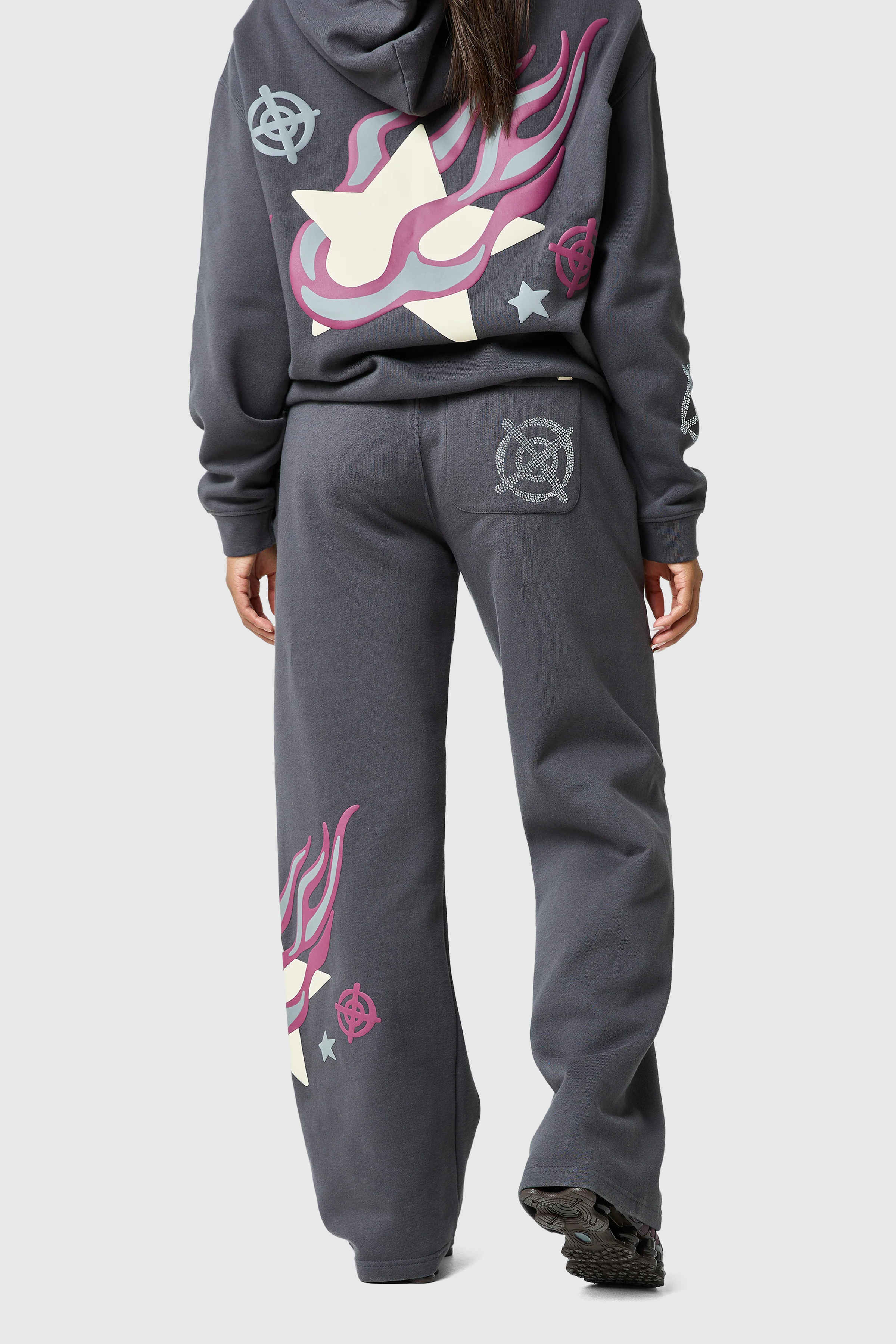 Womens Shoot For The Stars Tracksuit - Volcano Grey - Image 9
