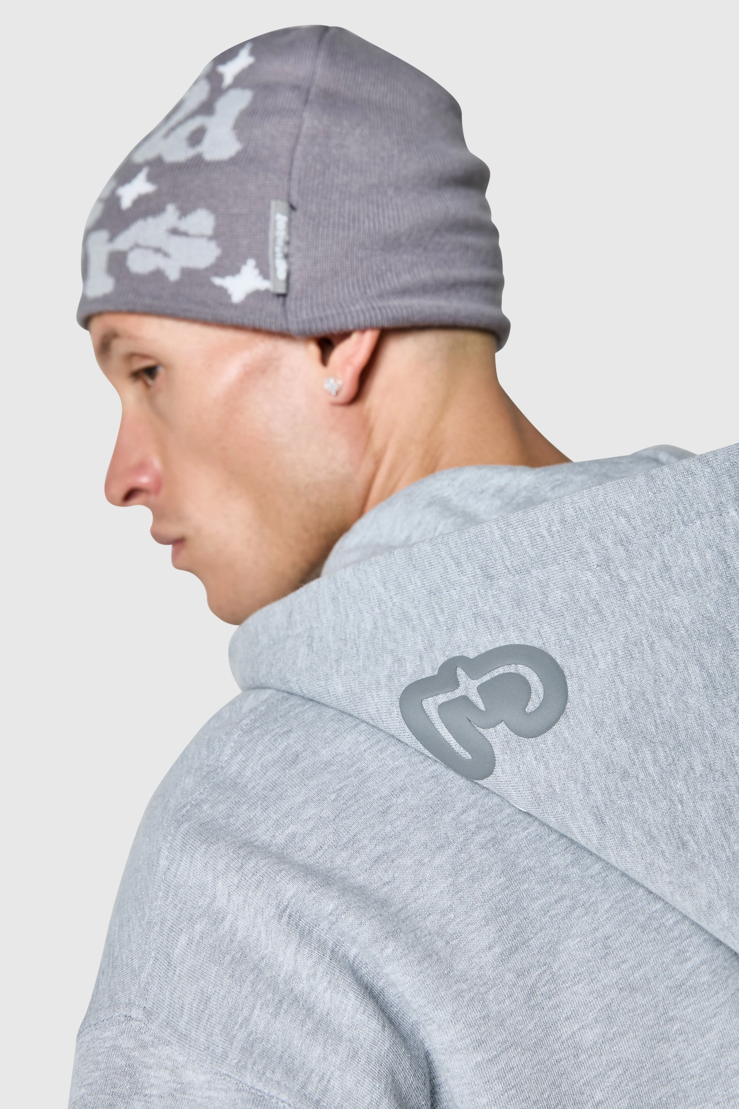 World Is Yours Fz Hood - Grey Marl - Image 3