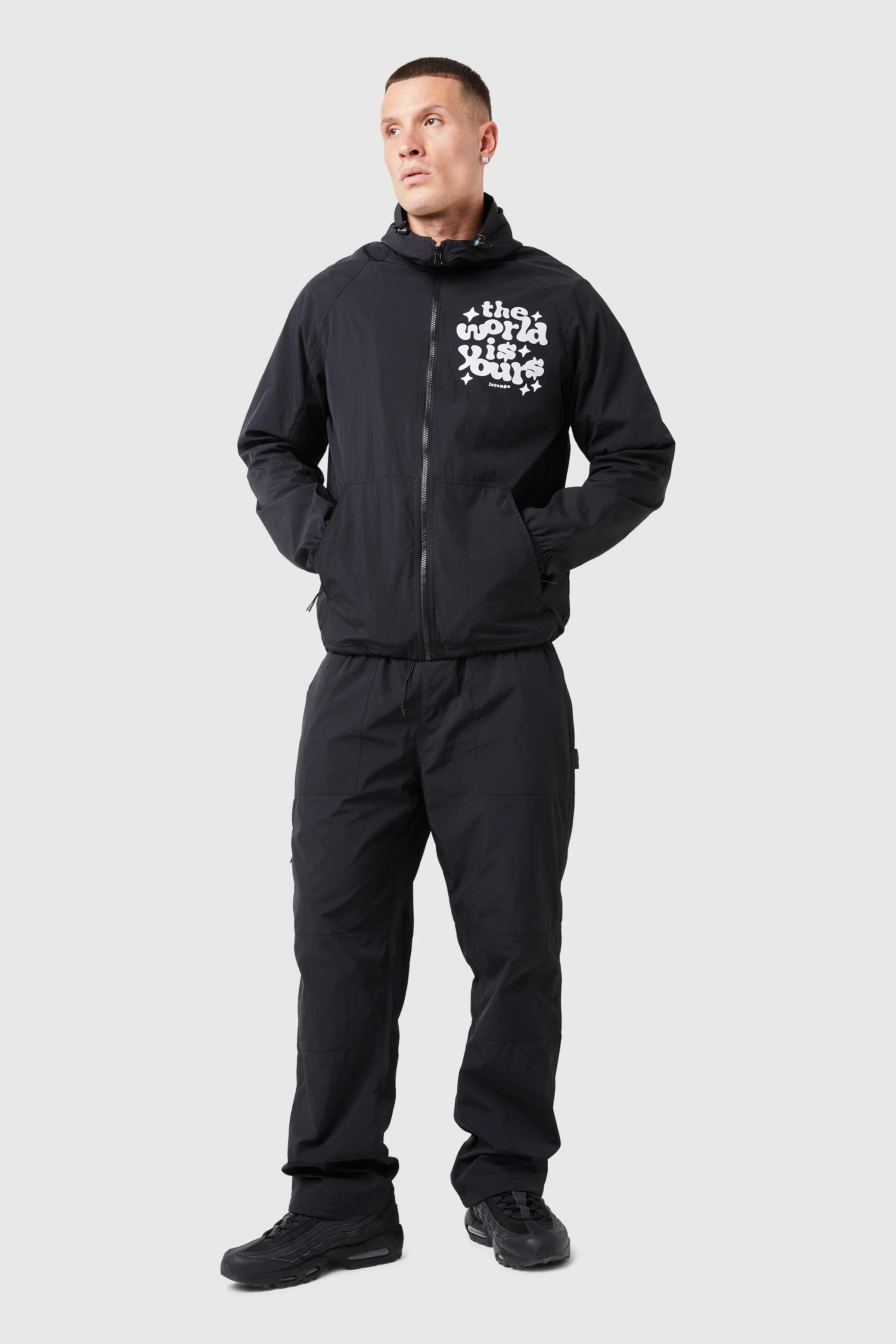 World Is Yours Light Jacket - Black - Image 3