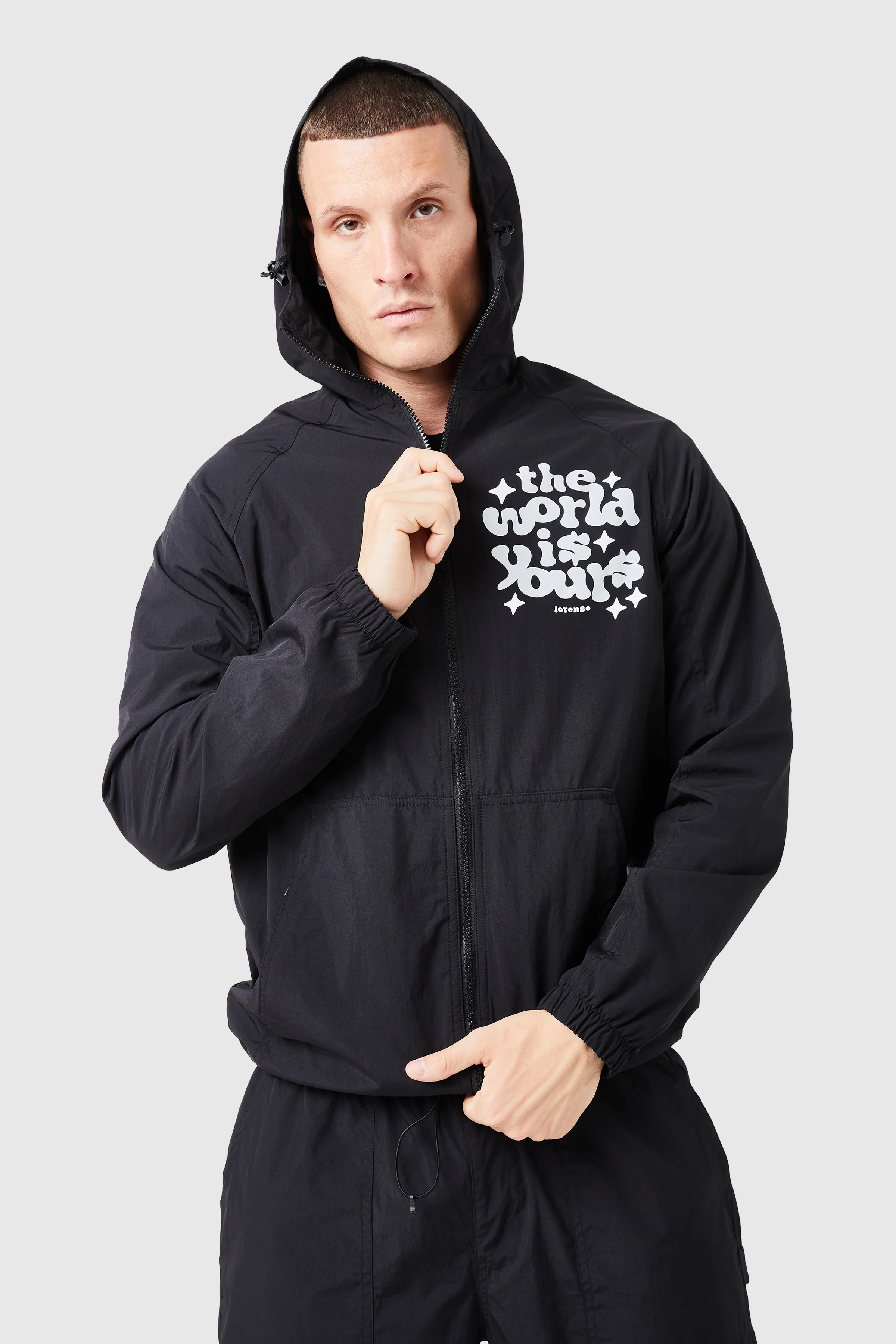 World Is Yours Light Jacket - Black - Image 6