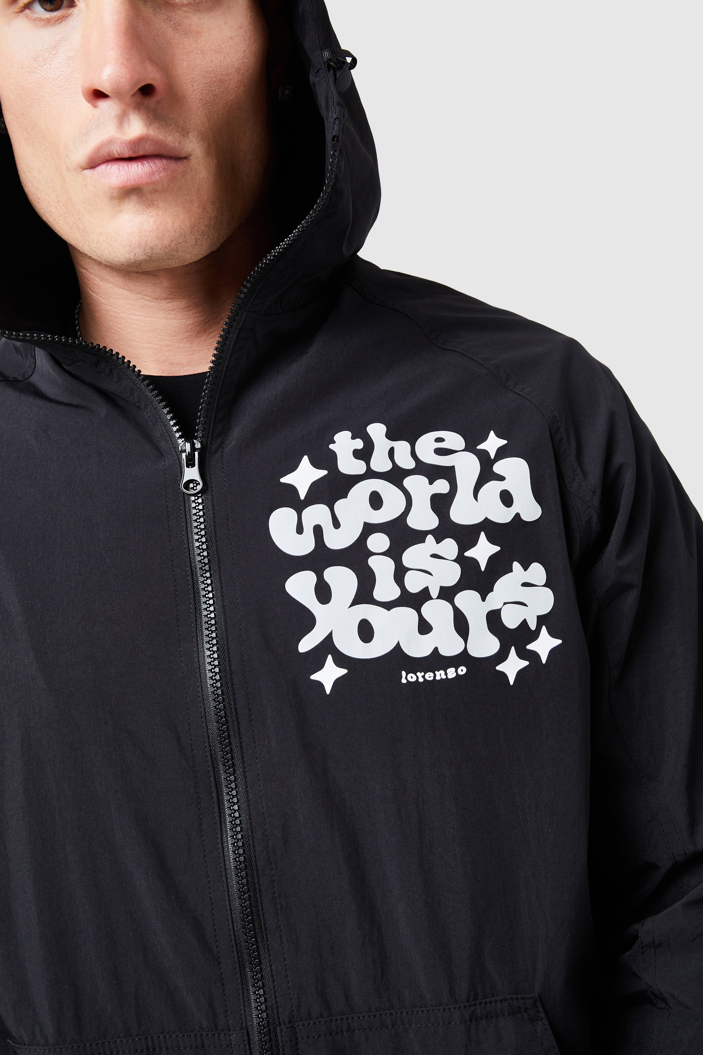 World Is Yours Light Jacket - Black - Image 7