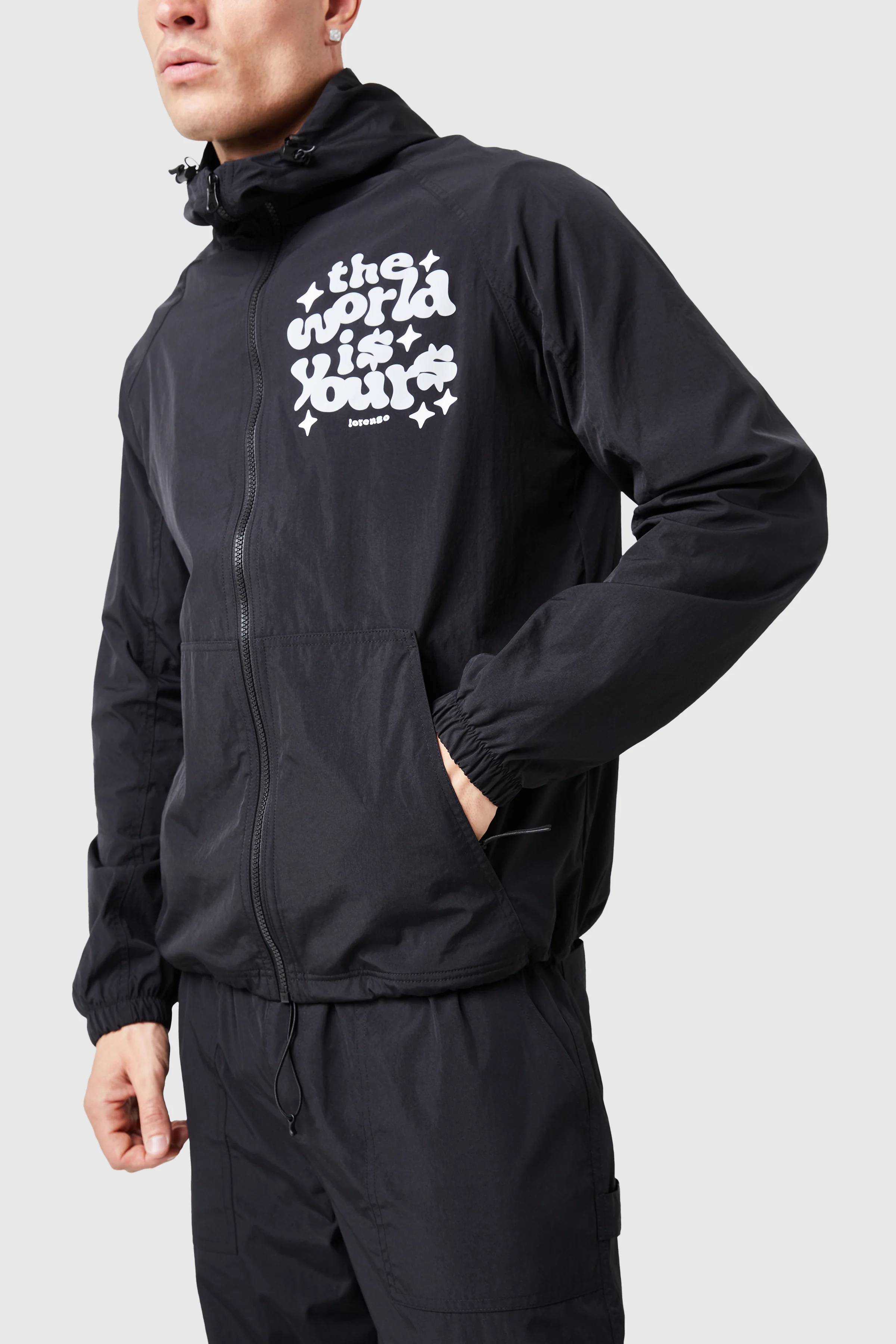 World Is Yours Light Jacket - Black - Image 9
