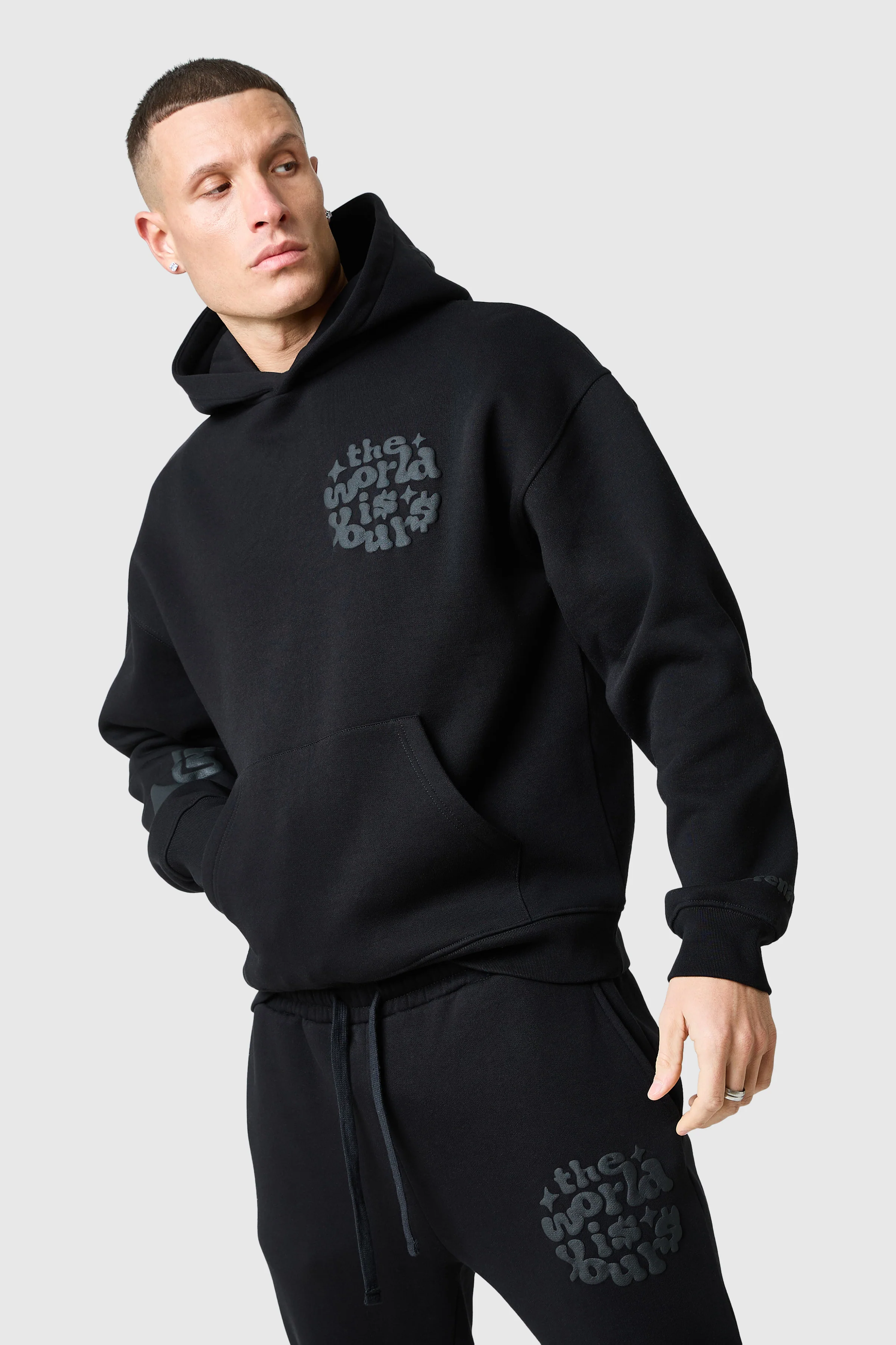 World Is Yours Tracksuit 2.0 - Tonal Black - Image 3