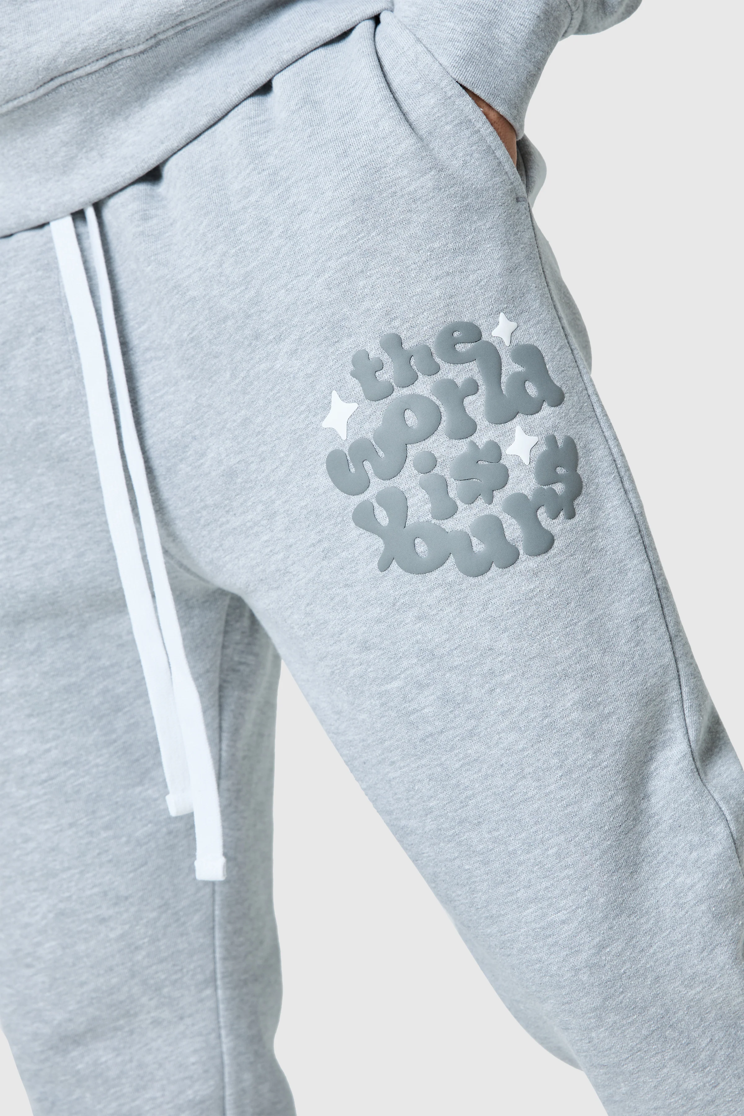 World Is Yours Tracksuit 2.0 - Grey Marl - Image 10