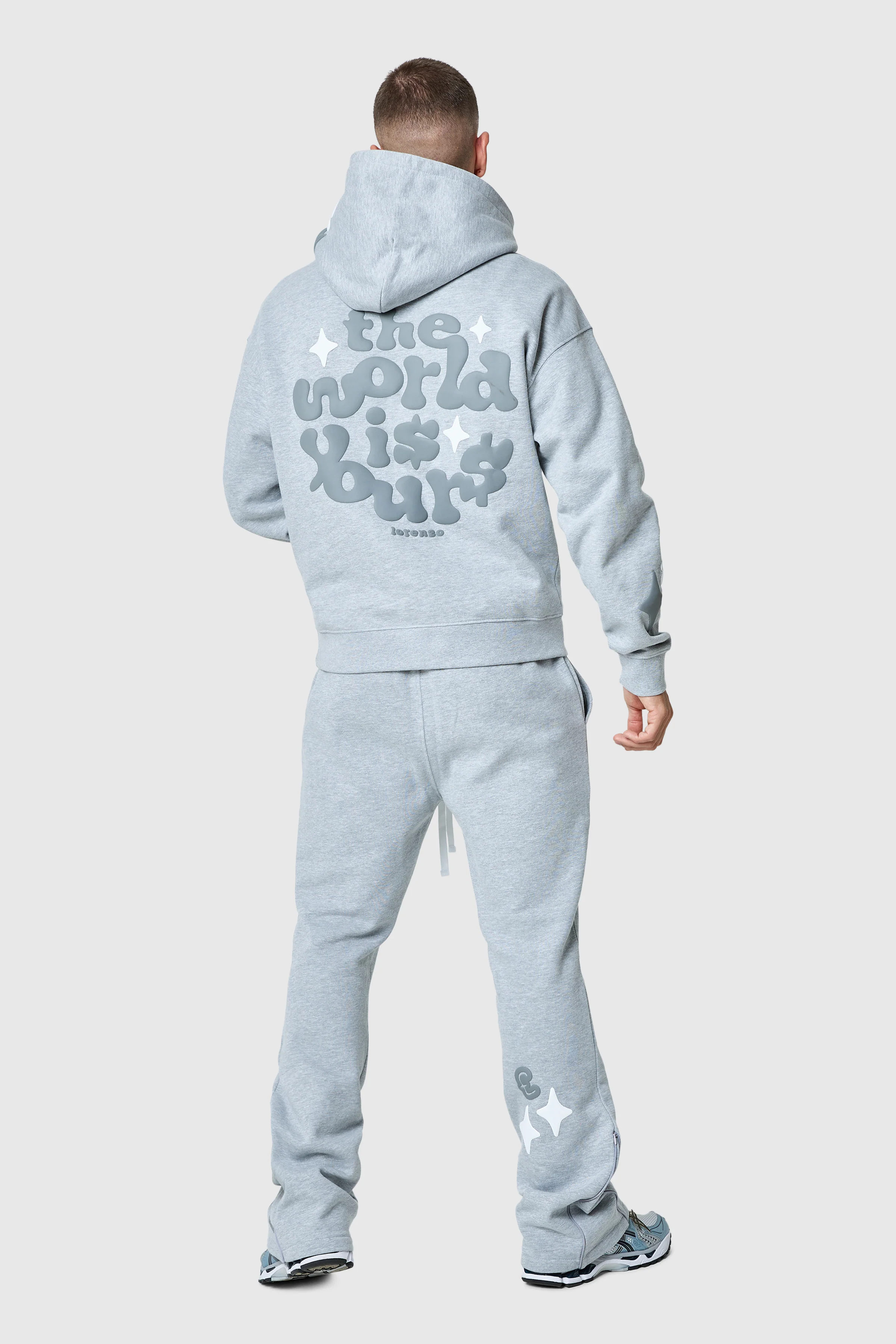 World Is Yours Tracksuit 2.0 - Grey Marl - Image 3