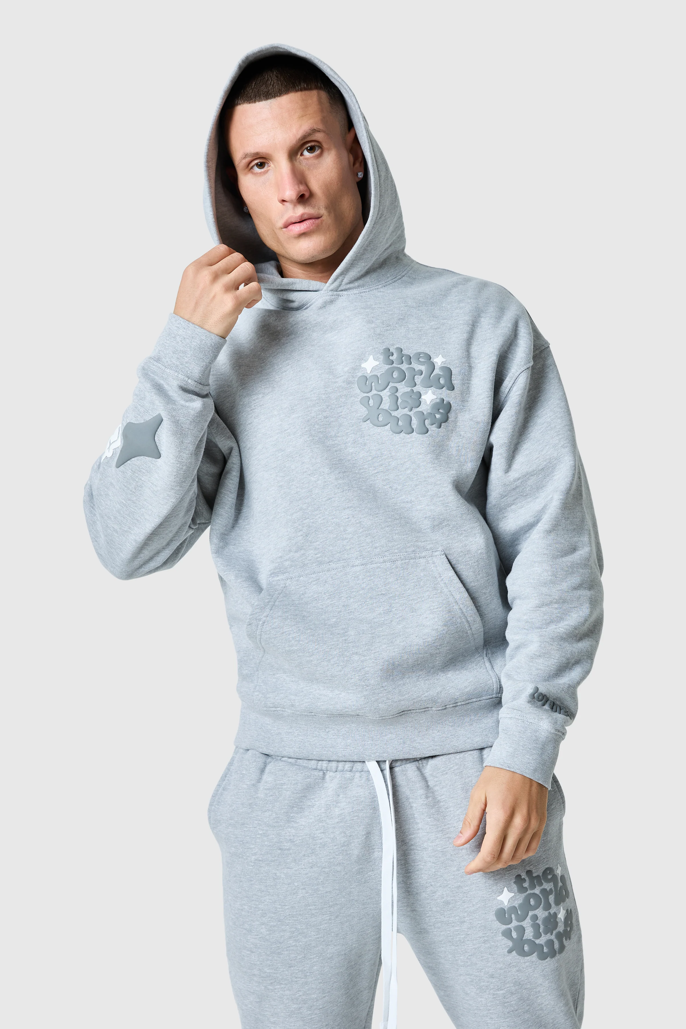 World Is Yours Tracksuit 2.0 - Grey Marl - Image 4