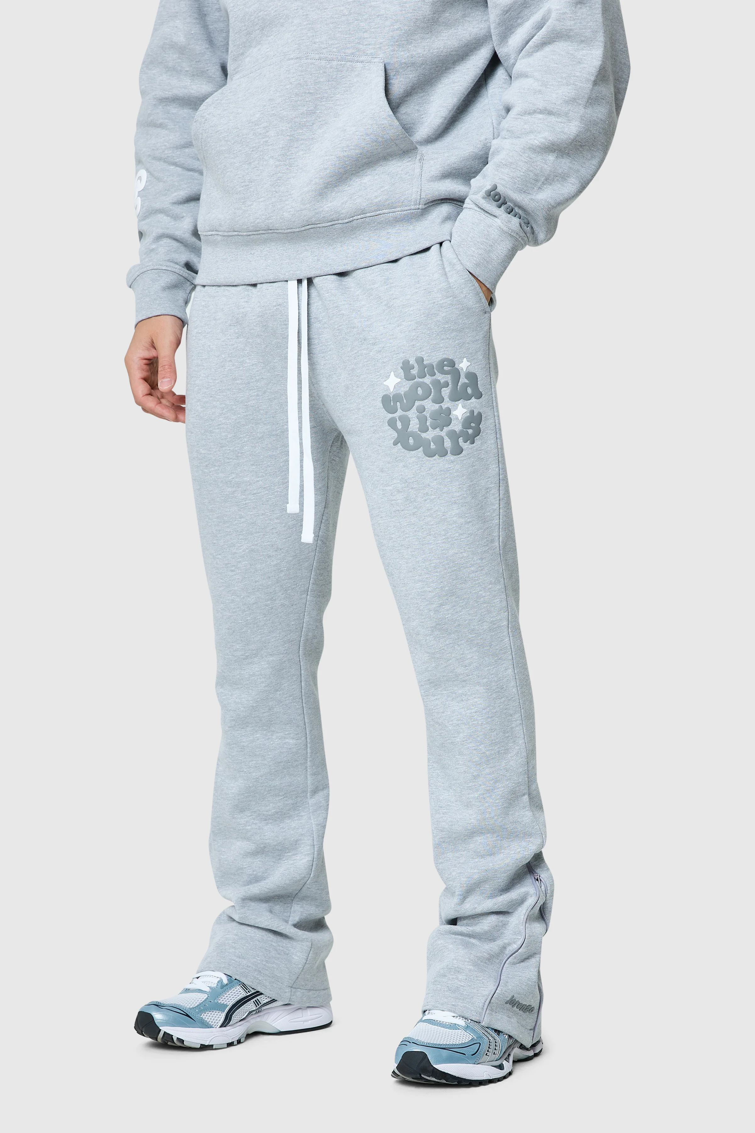 World Is Yours Tracksuit 2.0 - Grey Marl - Image 6