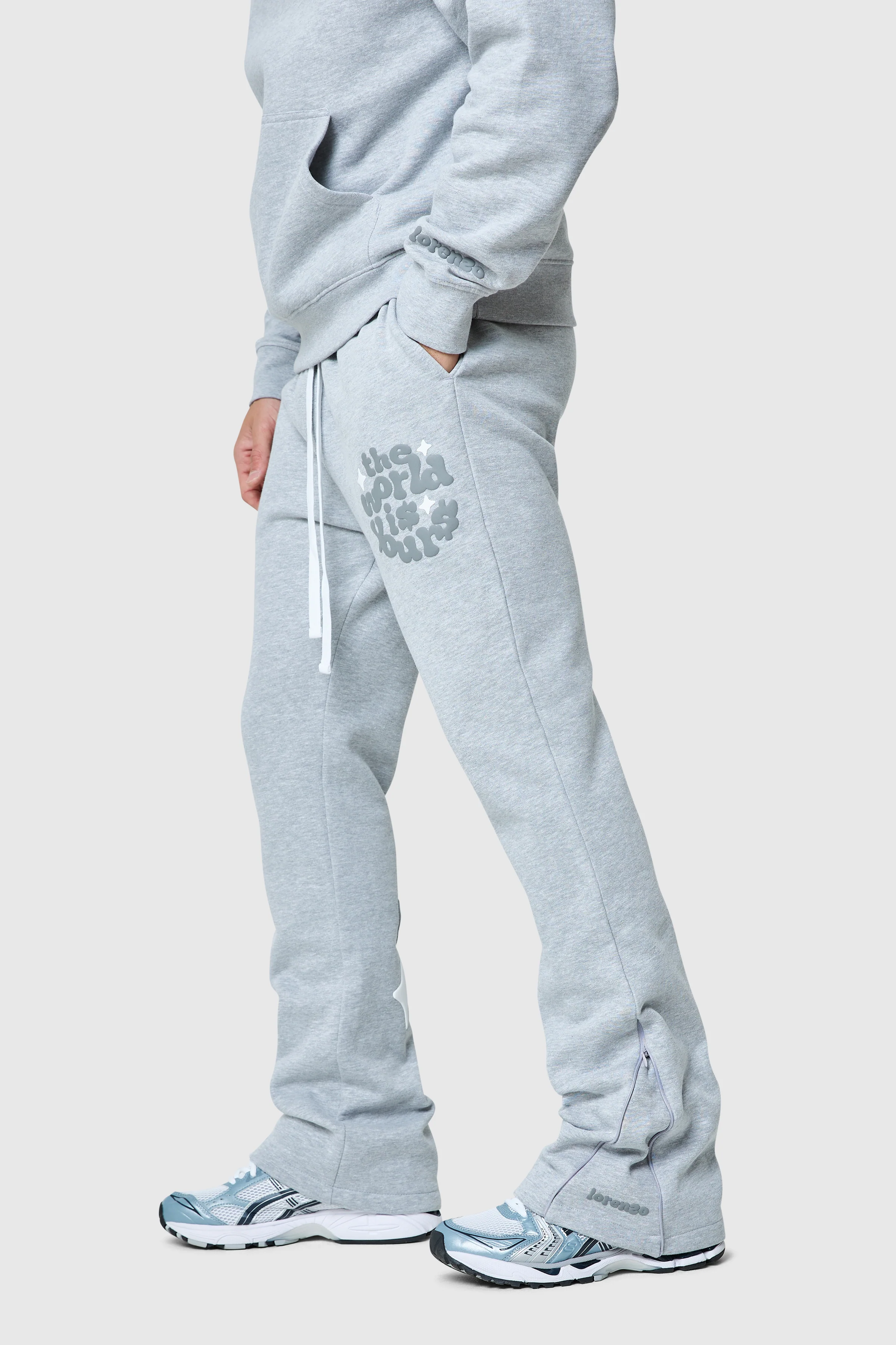 World Is Yours Tracksuit 2.0 - Grey Marl - Image 7