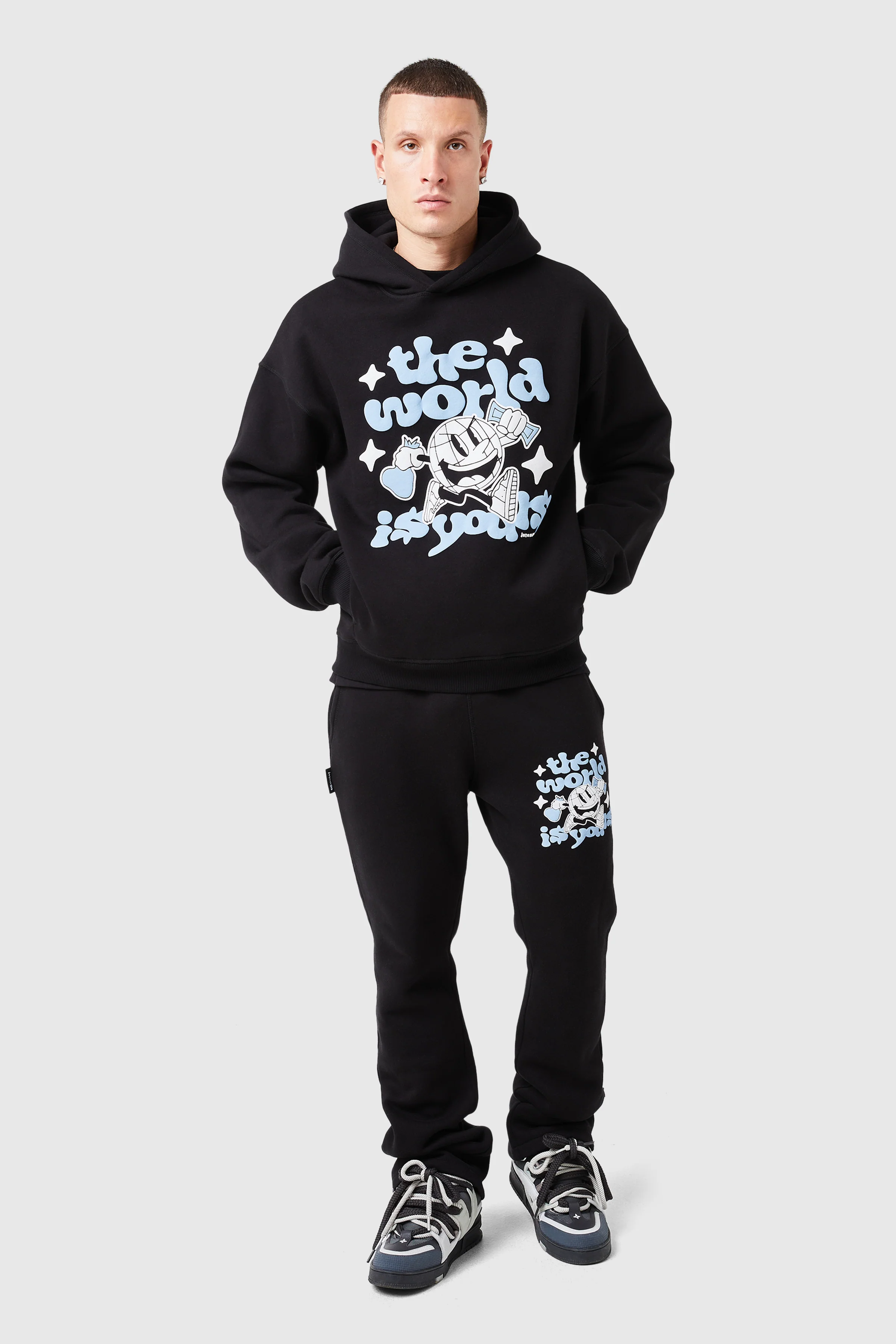 World Is Yours Tracksuit - Black - Image 3
