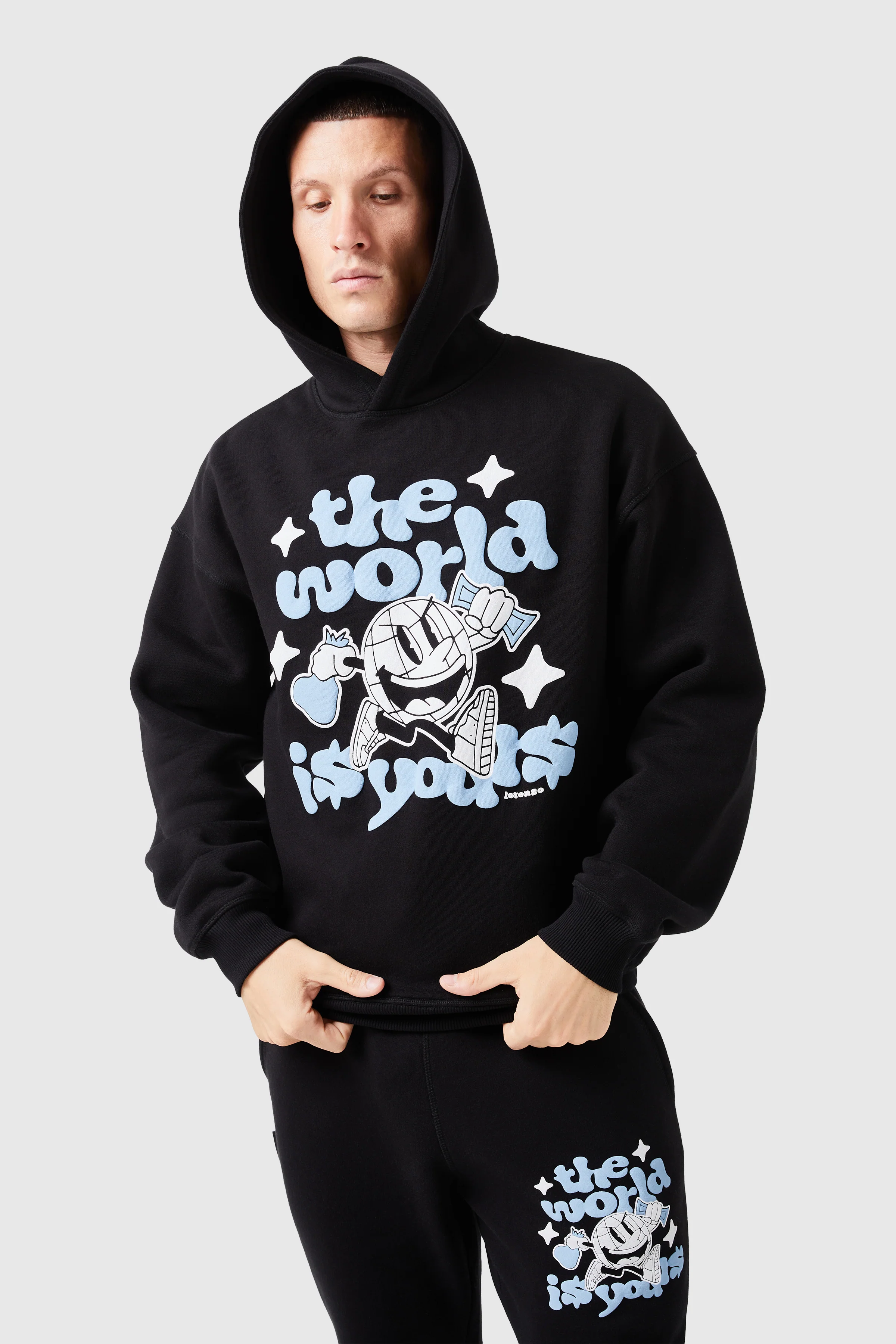 World Is Yours Tracksuit - Black - Image 5
