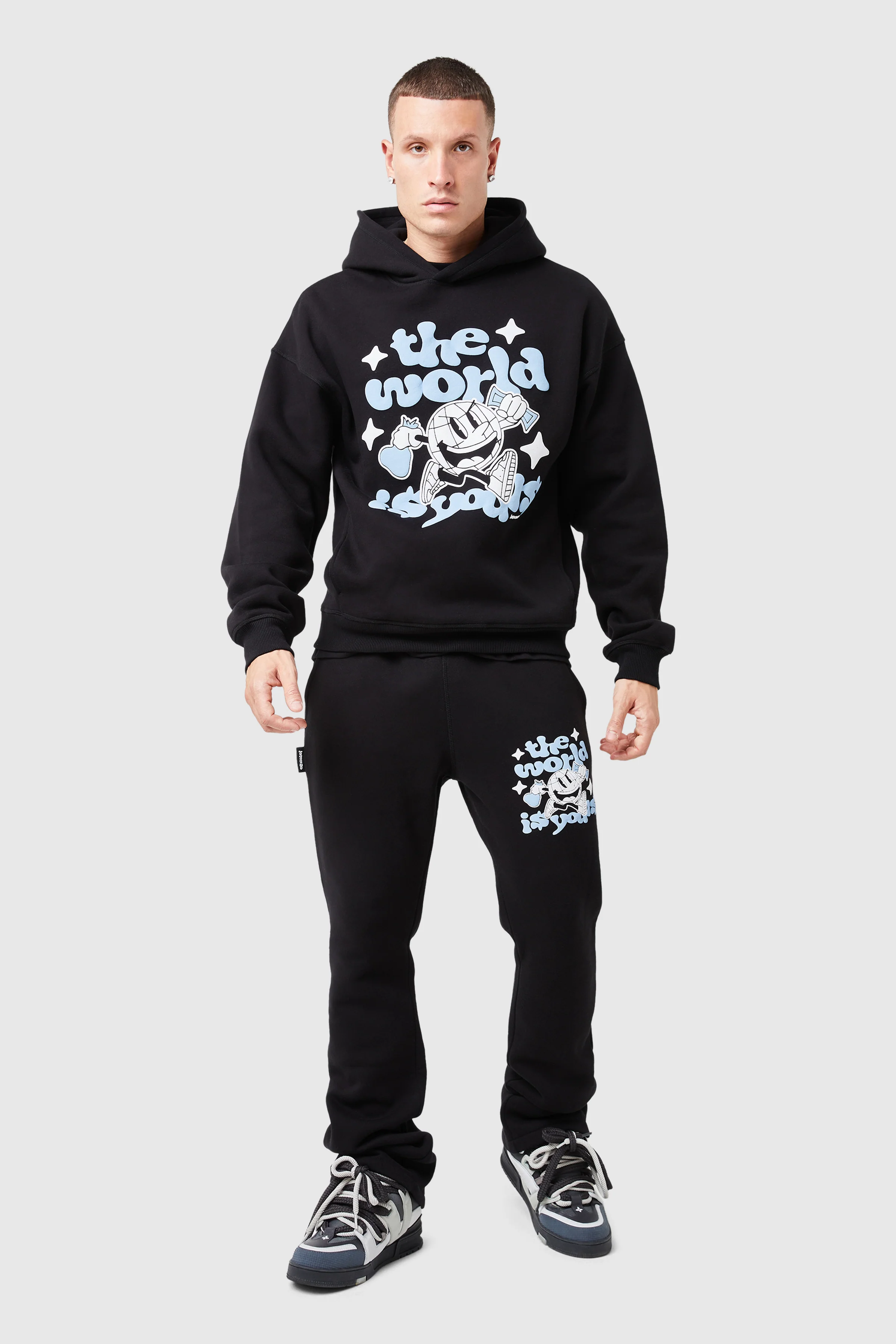 World Is Yours Tracksuit - Black - Image 8