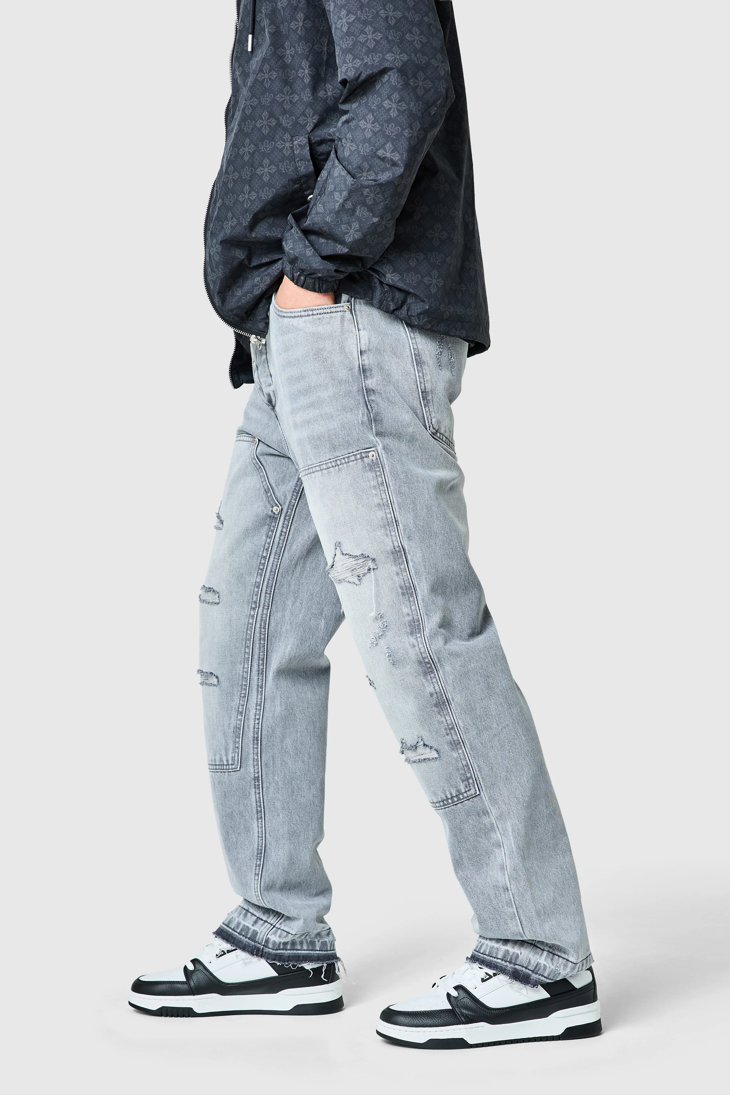 Xavier Relaxed Jean - Light Grey - Image 2