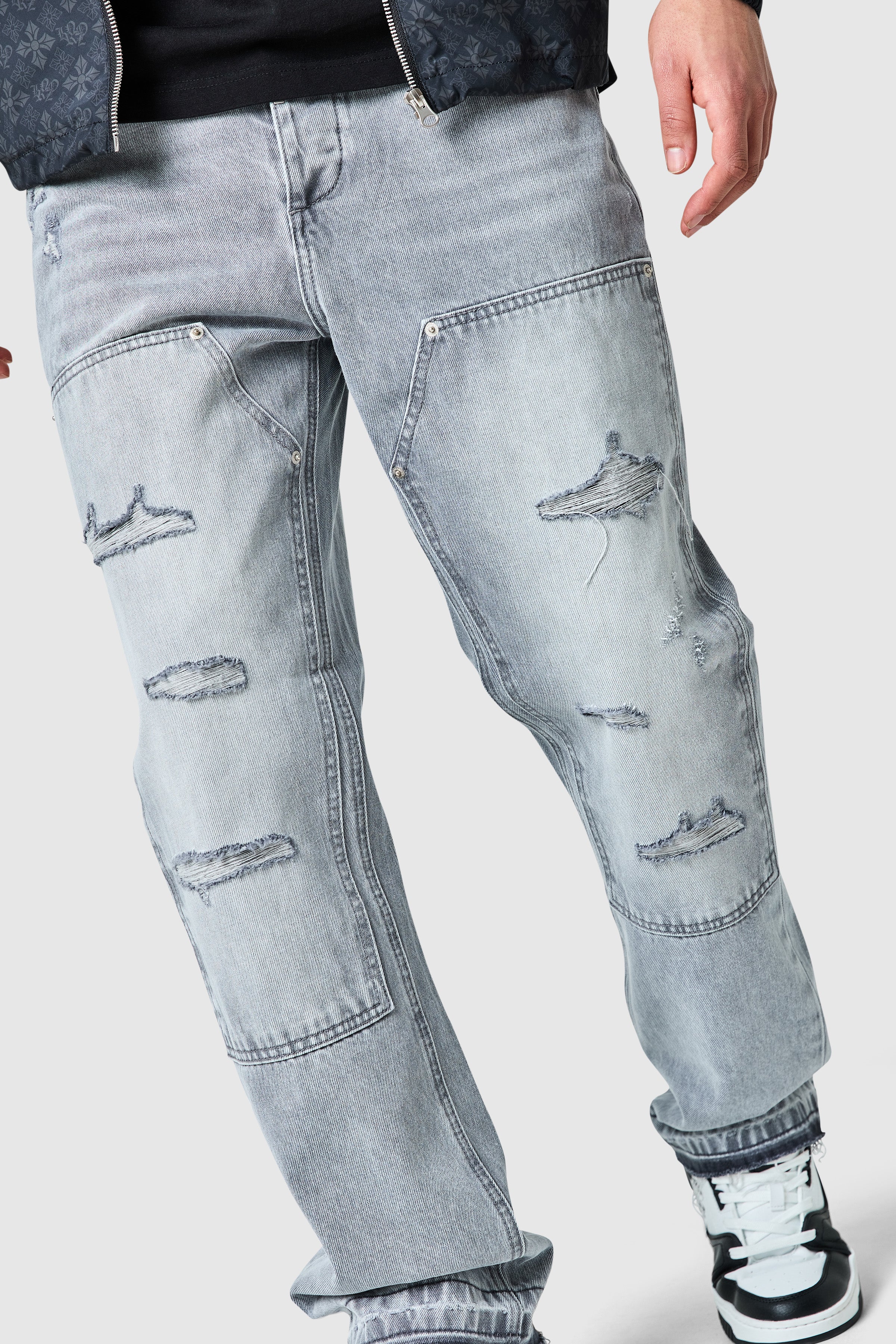 Xavier Relaxed Jean - Light Grey - Image 4